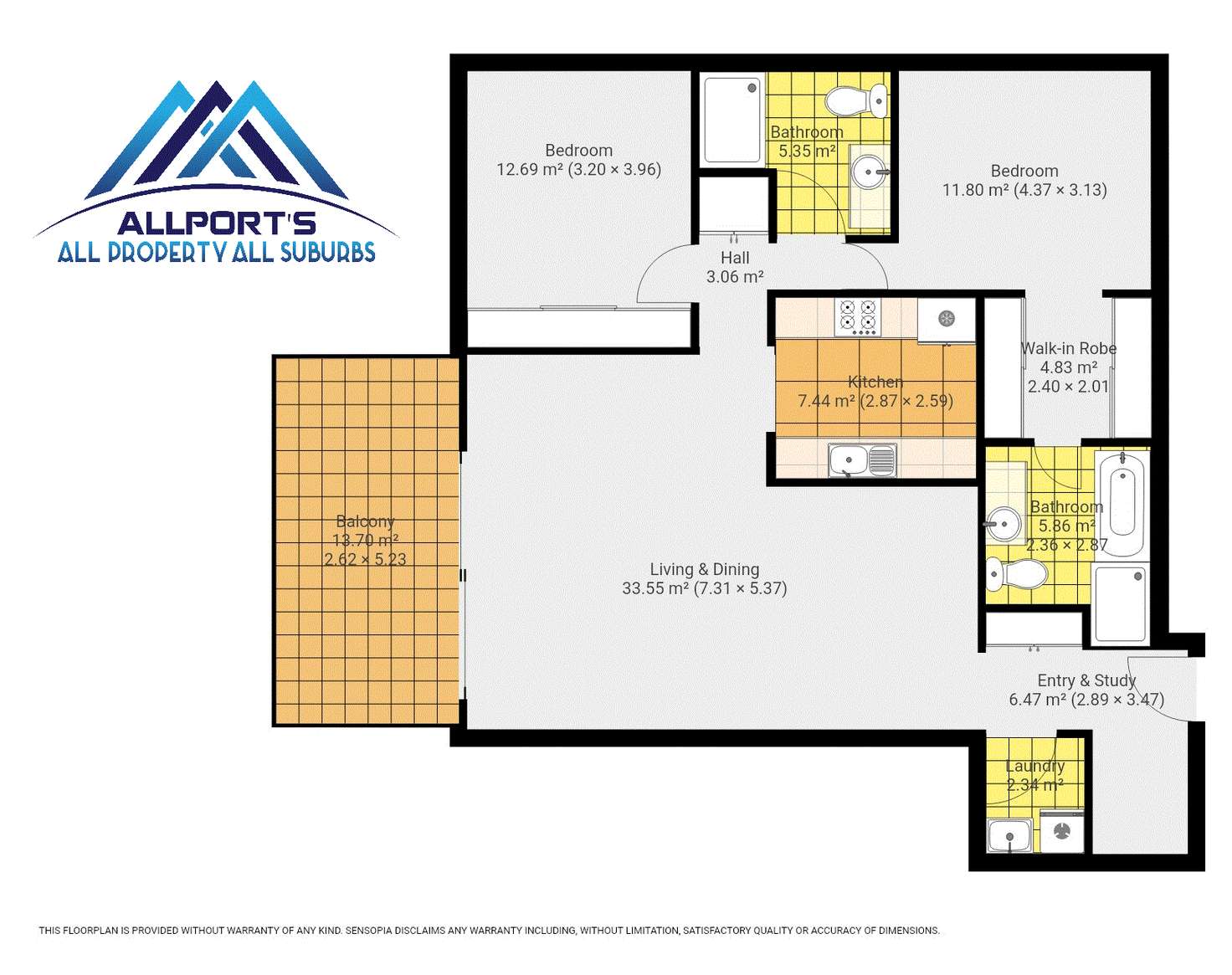 Floorplan of Homely apartment listing, 509/4 Rosewater Circuit, Breakfast Point NSW 2137