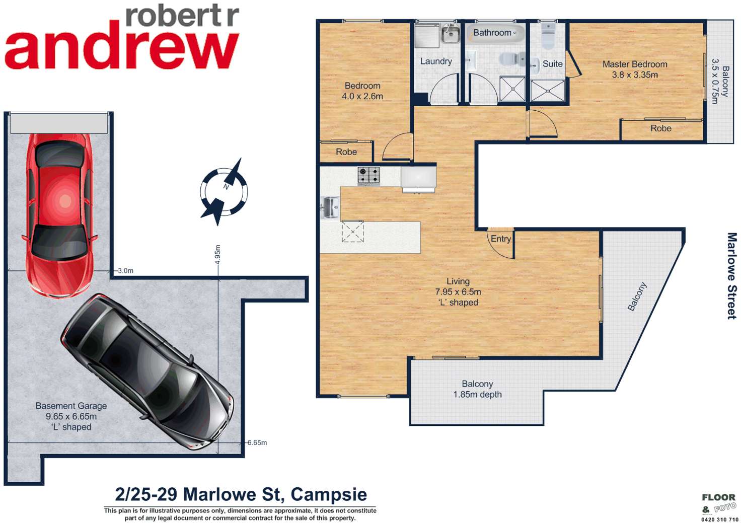 Floorplan of Homely apartment listing, 2/27 Marlowe Street, Campsie NSW 2194