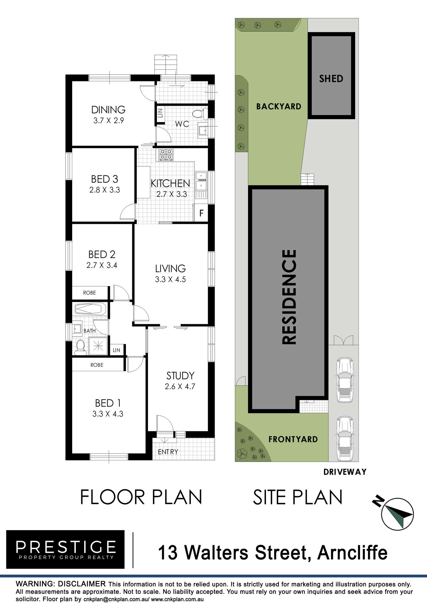 Floorplan of Homely house listing, 13 Walters Street, Arncliffe NSW 2205