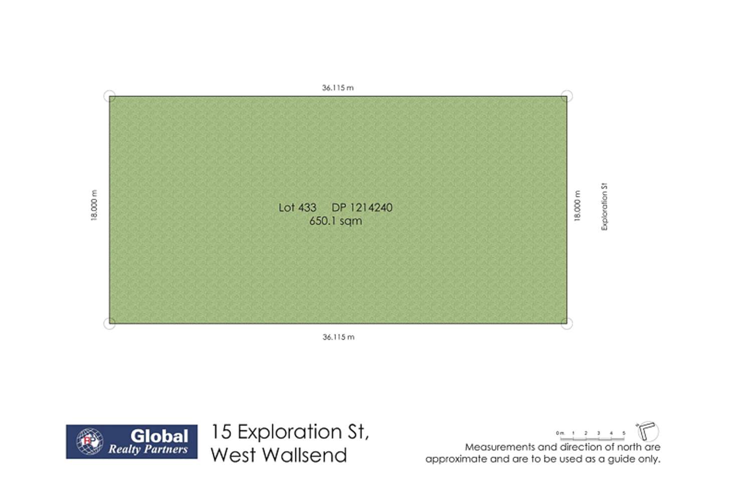 Floorplan of Homely residentialLand listing, 15 Exploration Street, West Wallsend NSW 2286