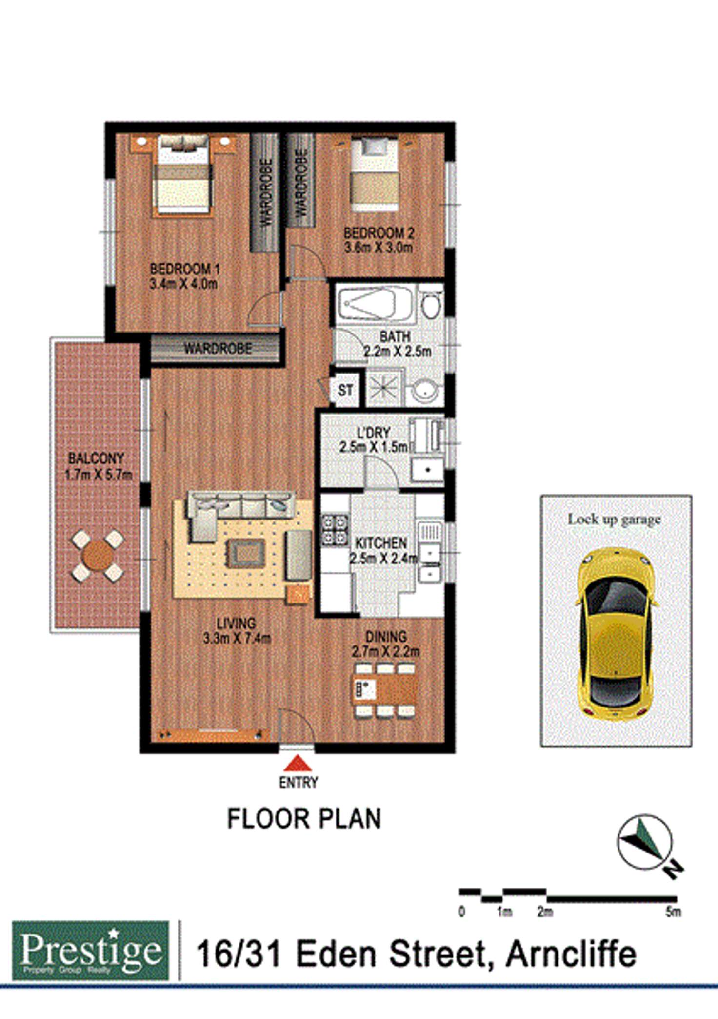 Floorplan of Homely unit listing, 16/31-37 Eden Street, Arncliffe NSW 2205