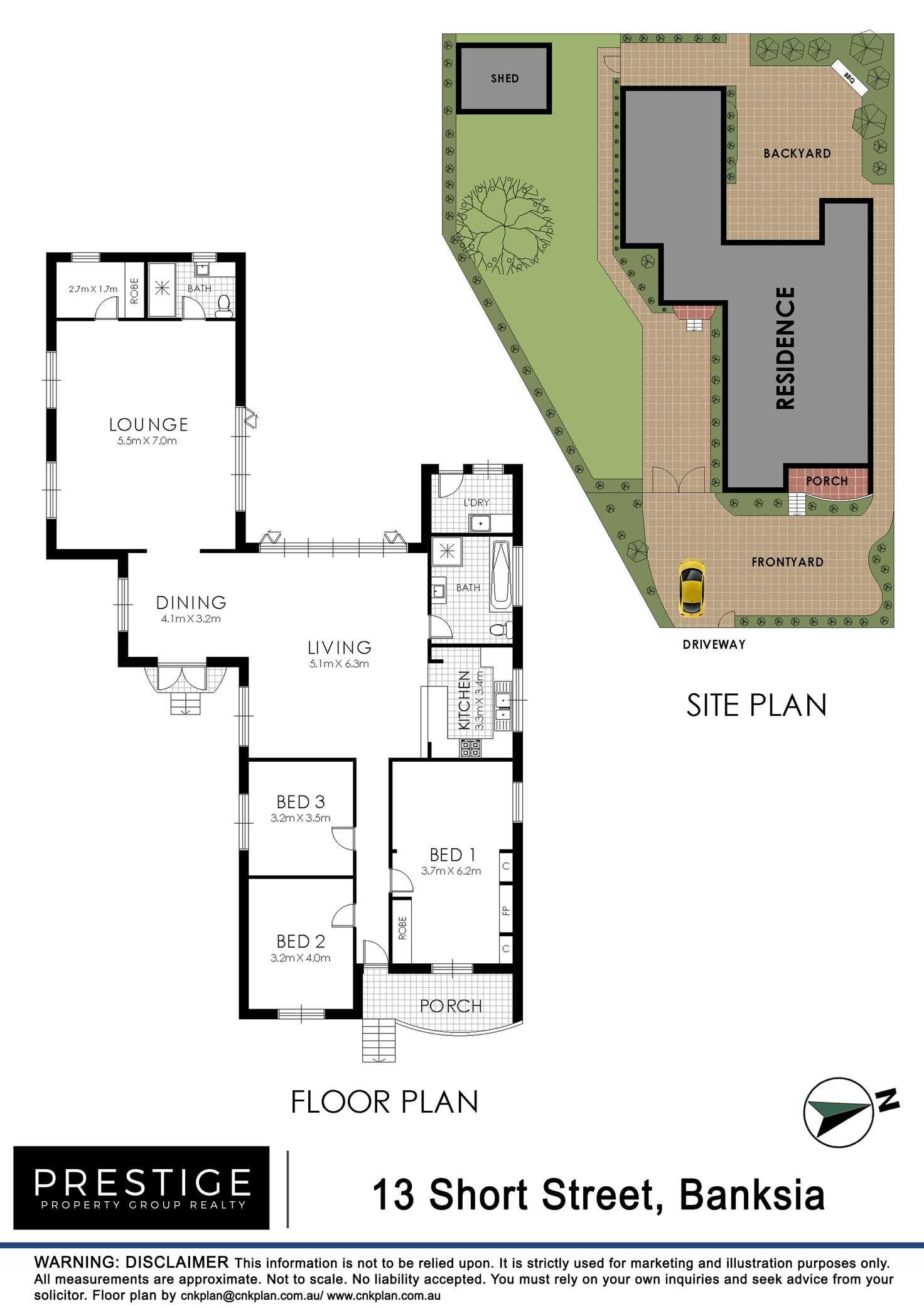 Floorplan of Homely house listing, 13 short Street, Banksia NSW 2216