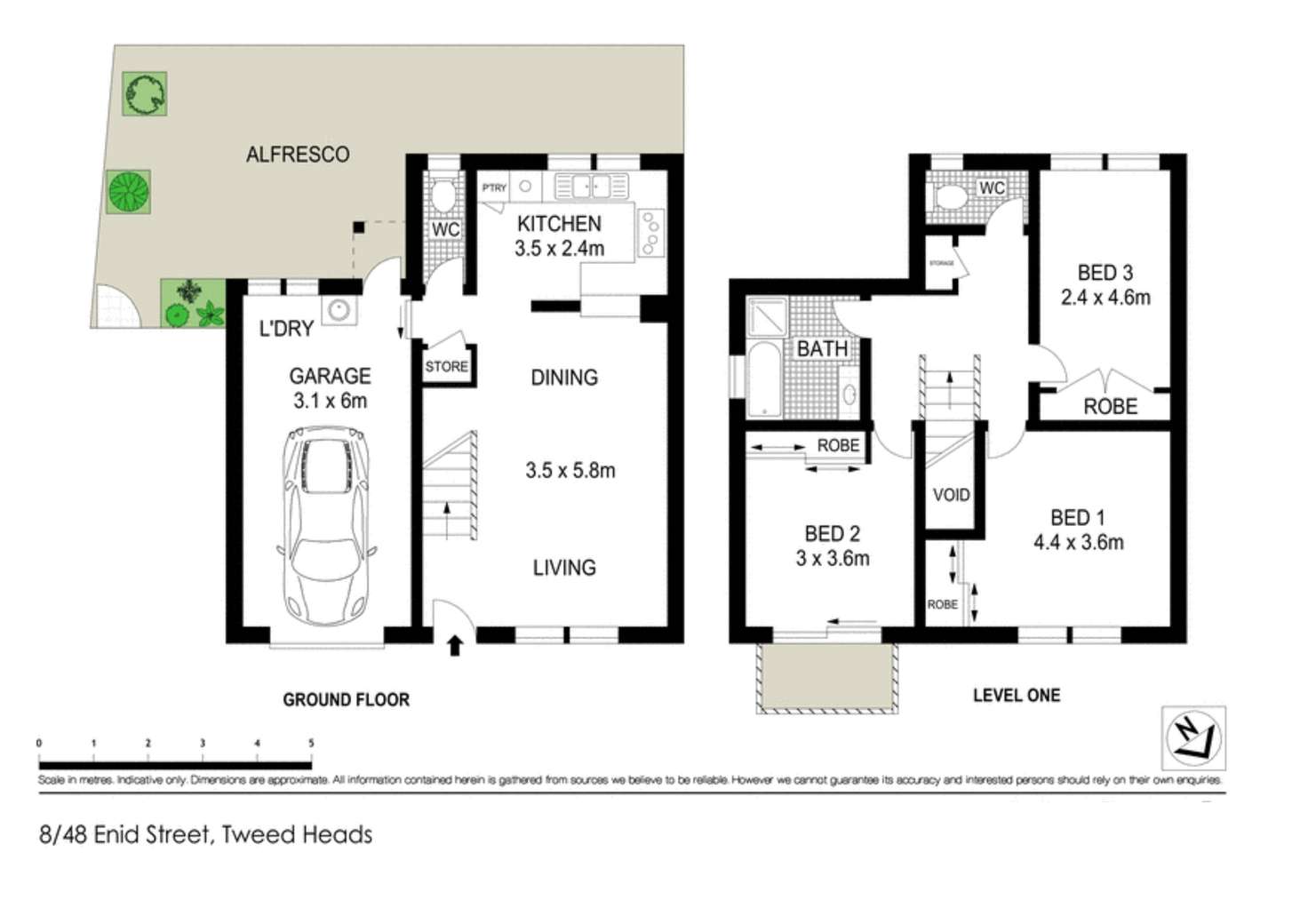 Floorplan of Homely townhouse listing, 8/46-48 Enid Street, Tweed Heads NSW 2485