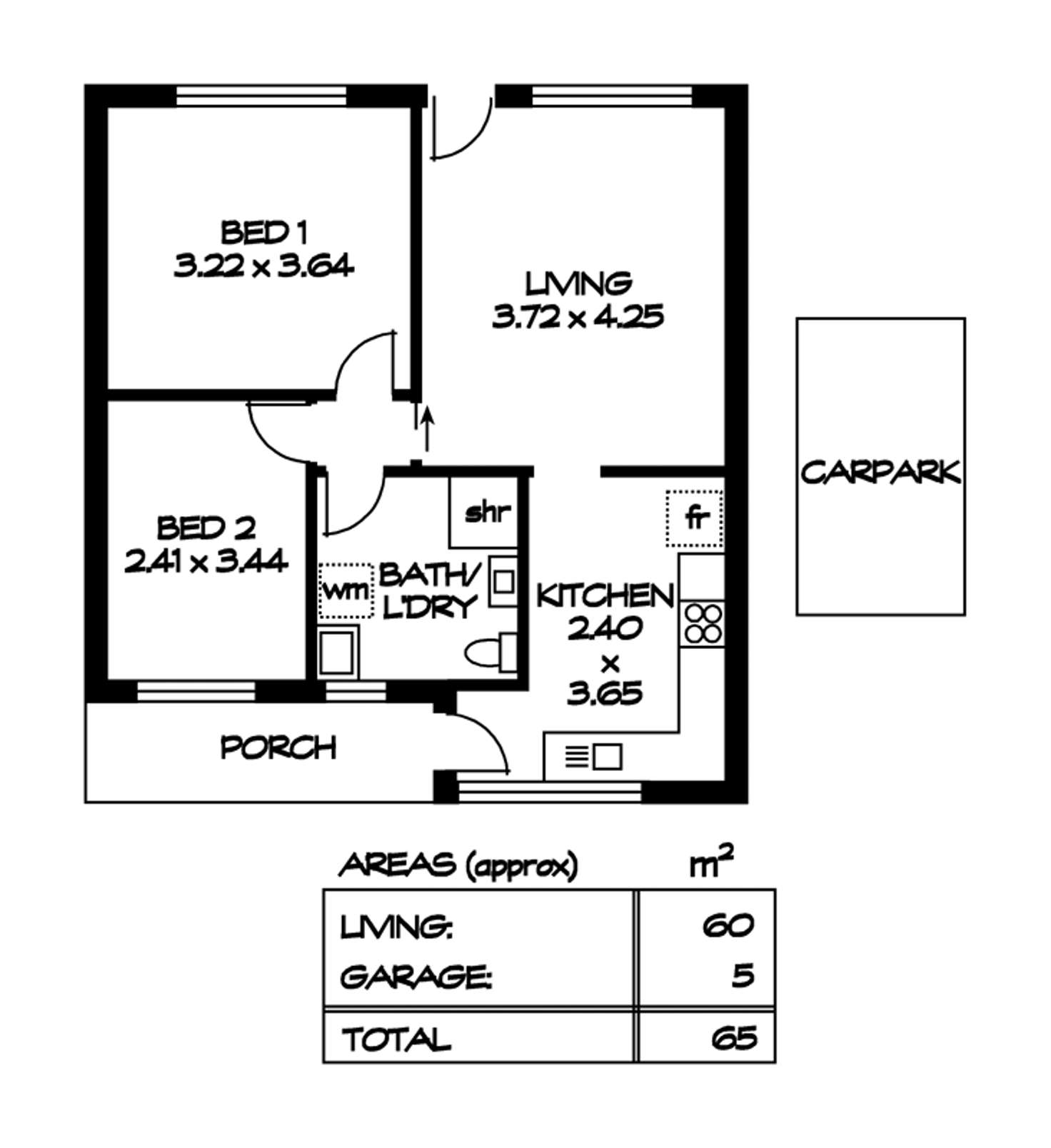 Floorplan of Homely unit listing, 6/127-129 Anzac Highway, Kurralta Park SA 5037