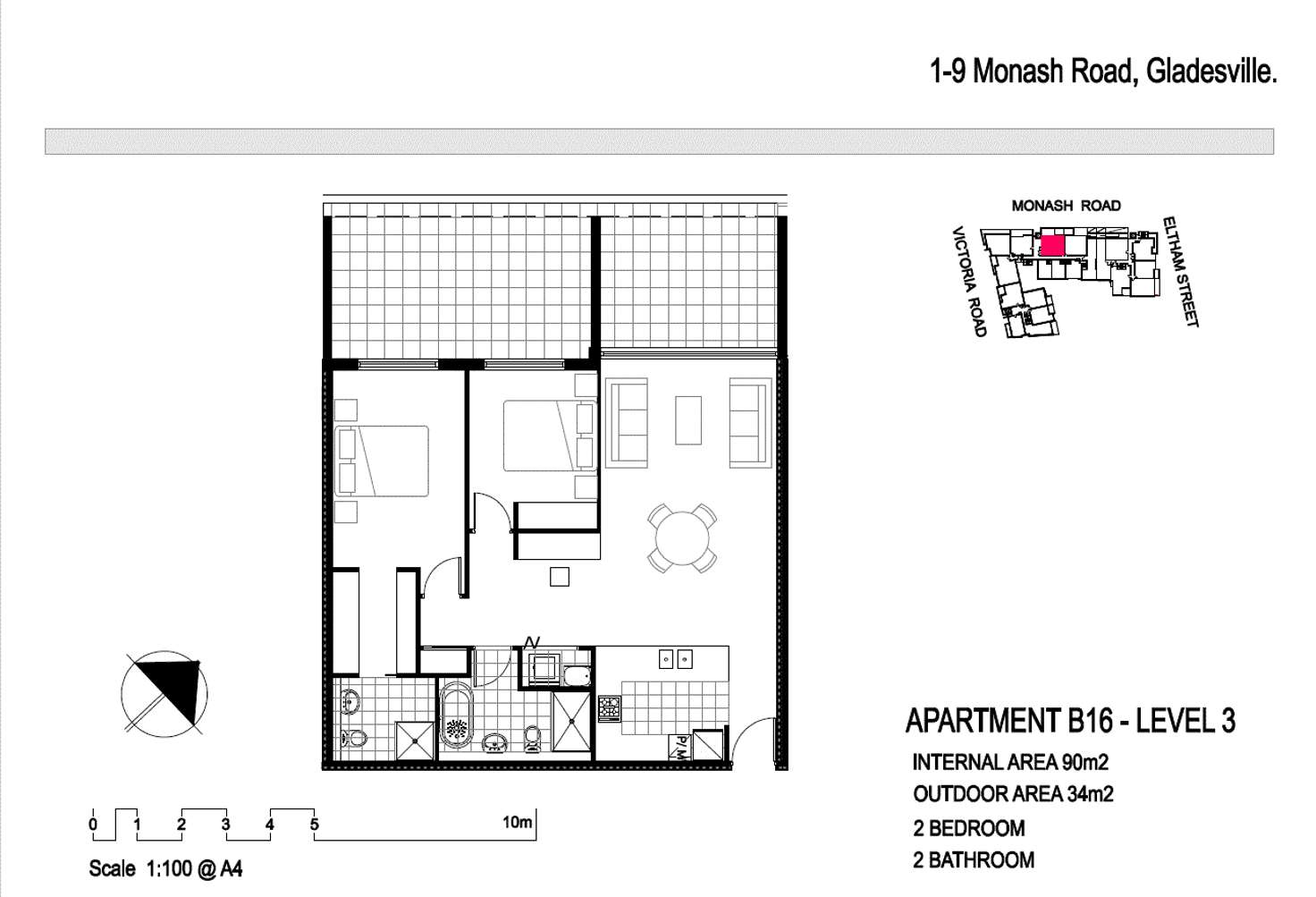 Floorplan of Homely apartment listing, 36/1 Monash Road, Gladesville NSW 2111