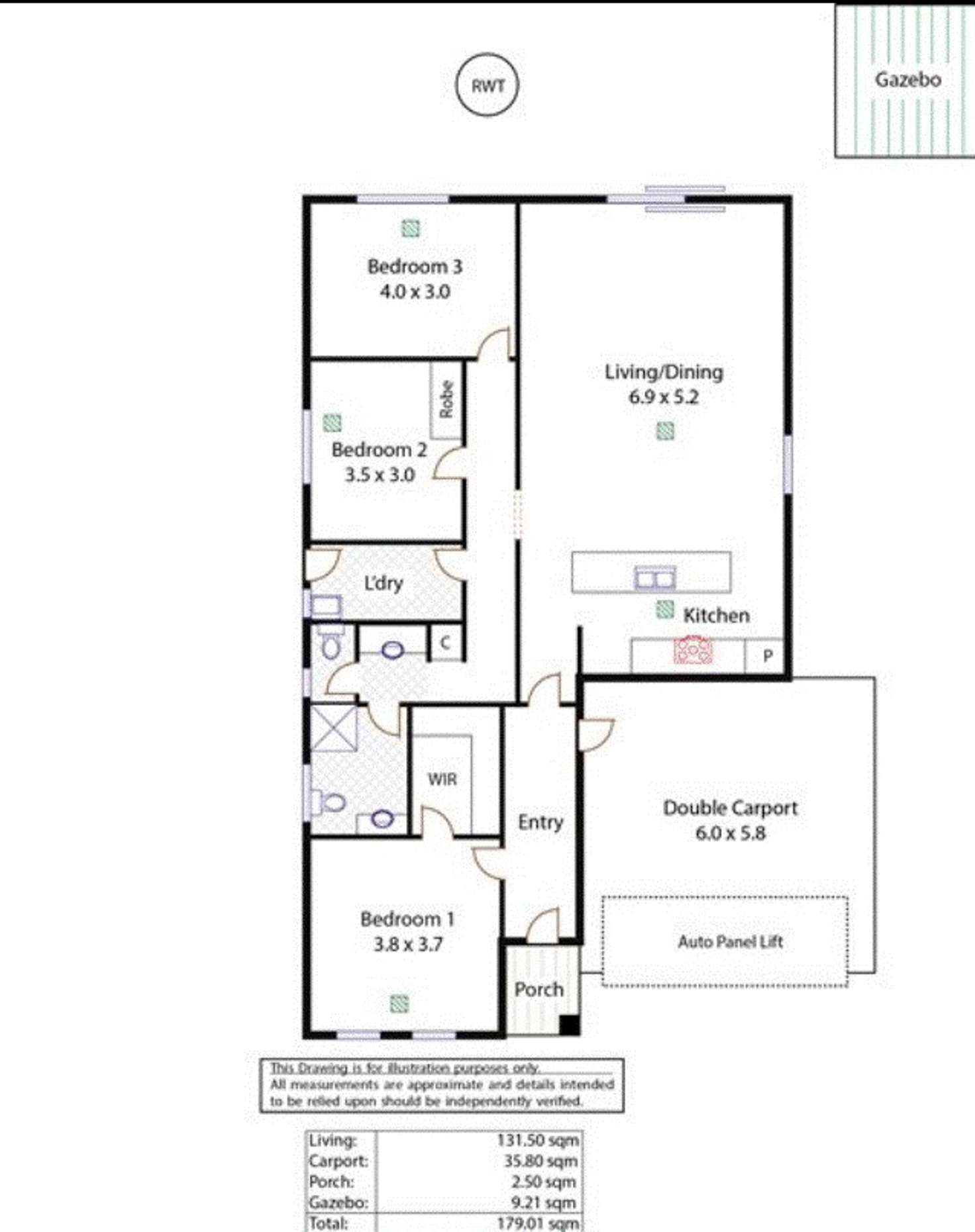 Floorplan of Homely house listing, 1A Waninga Drive, Holden Hill SA 5088