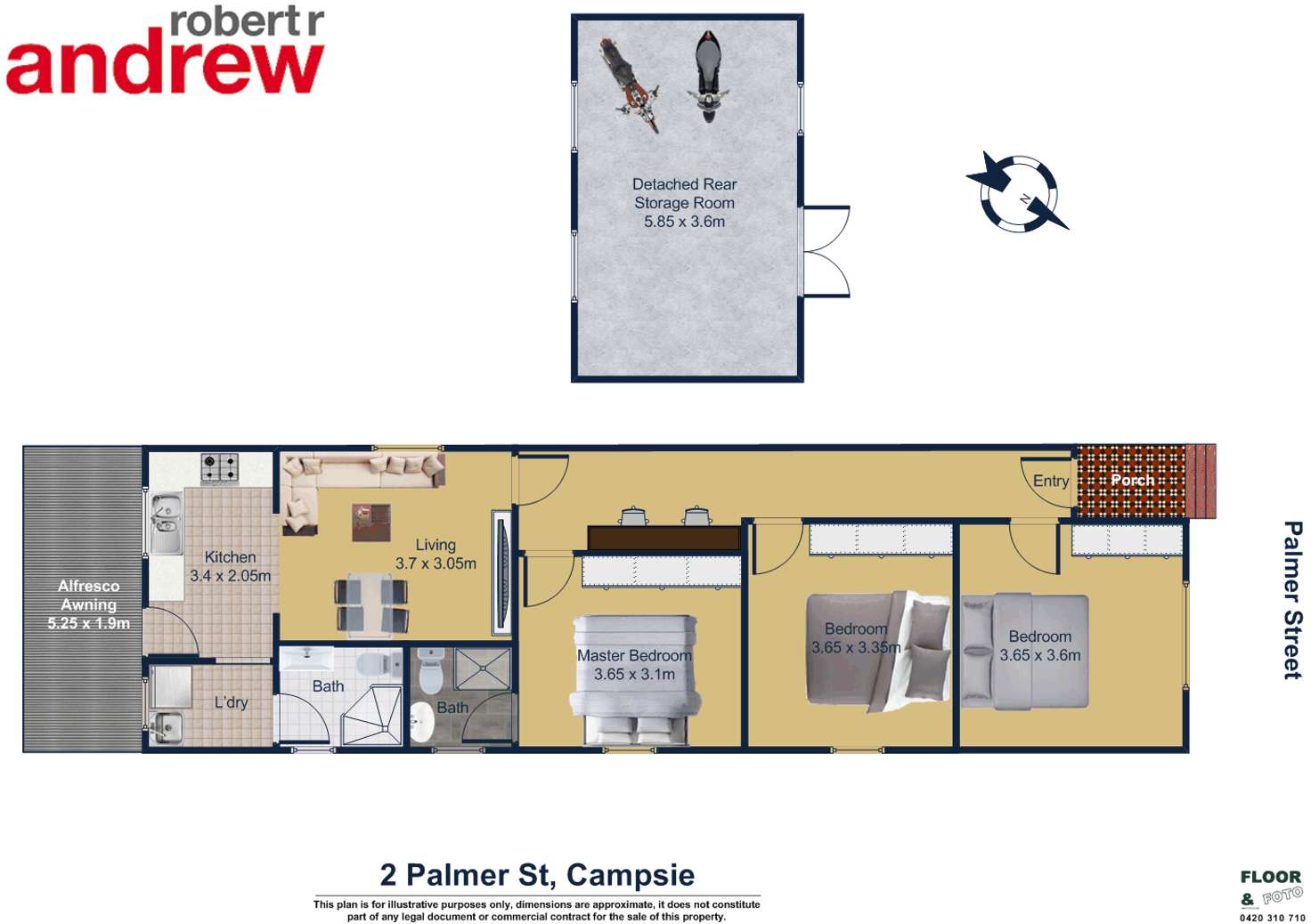 Floorplan of Homely house listing, 2 Palmer Street, Campsie NSW 2194