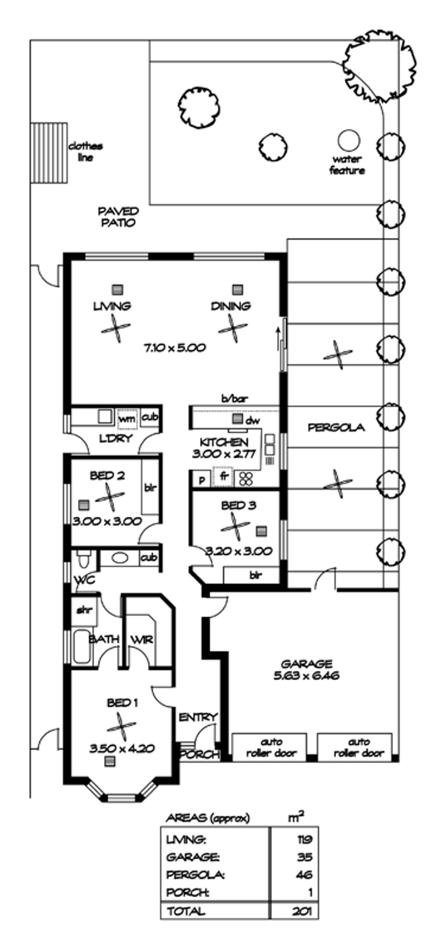 Floorplan of Homely house listing, 18 Meadowbank Terrace, Northgate SA 5085