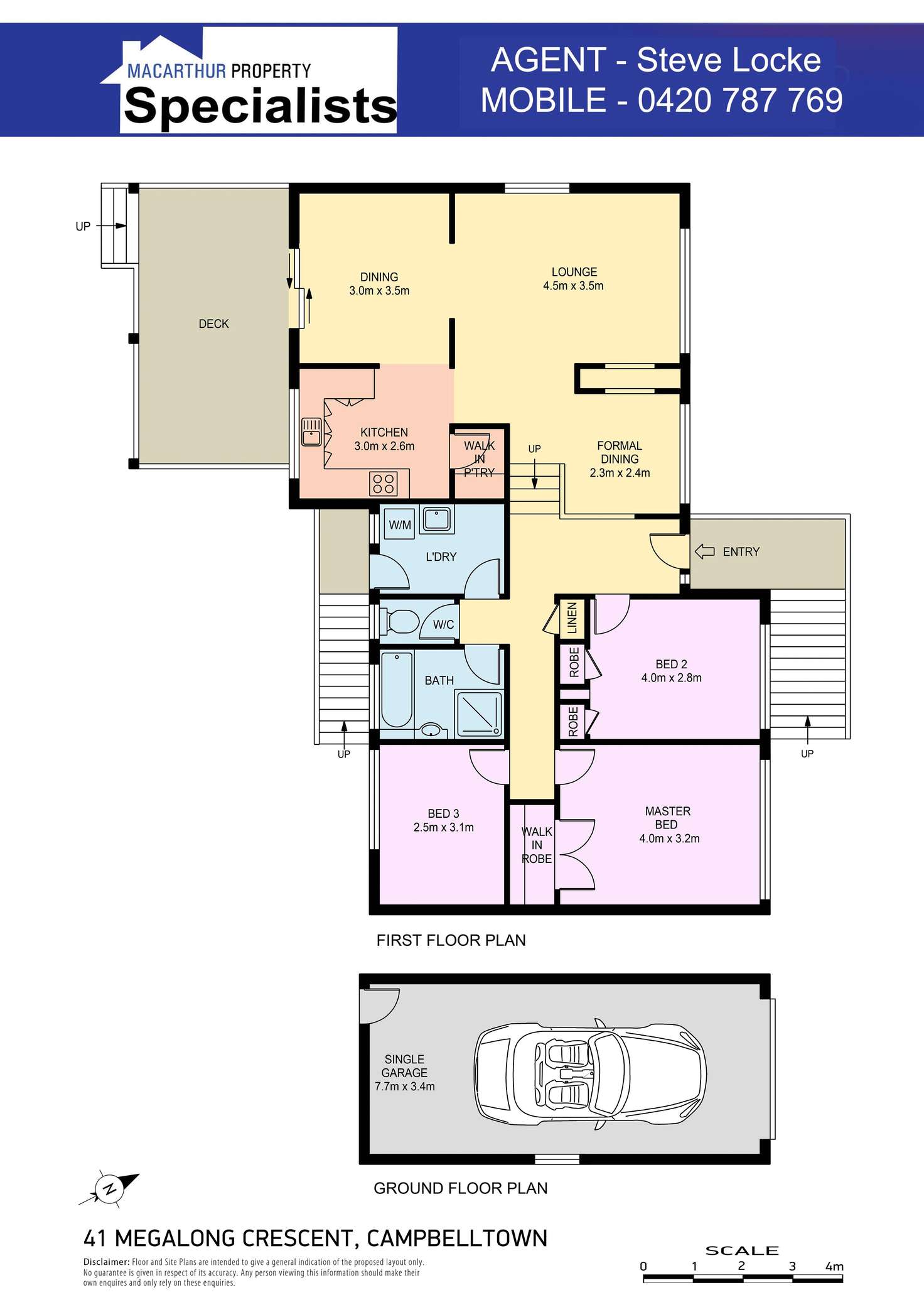 Floorplan of Homely house listing, 41 Megalong Crescent, Campbelltown NSW 2560