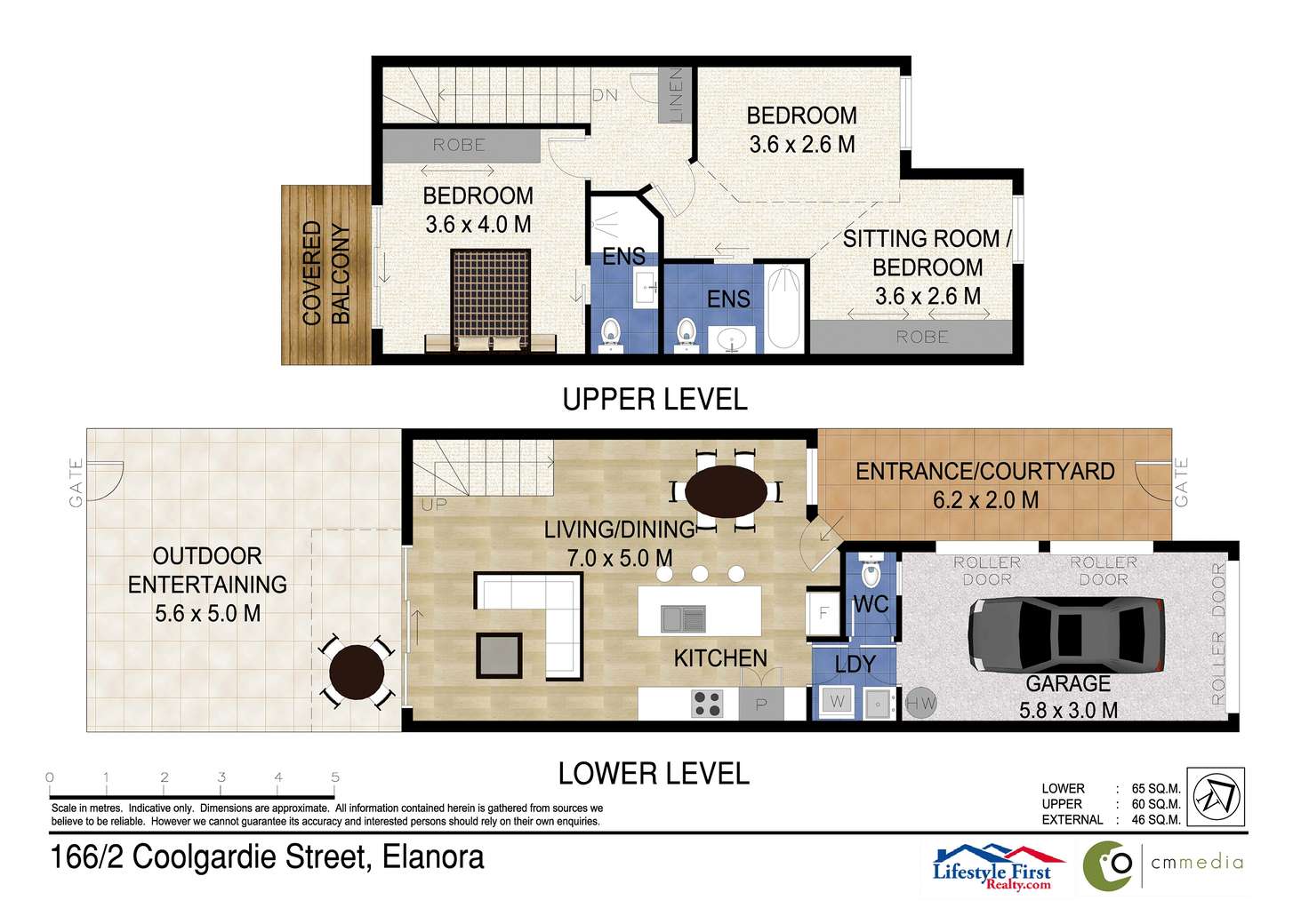 Floorplan of Homely townhouse listing, 166/2 Coolgardie Street, Elanora QLD 4221