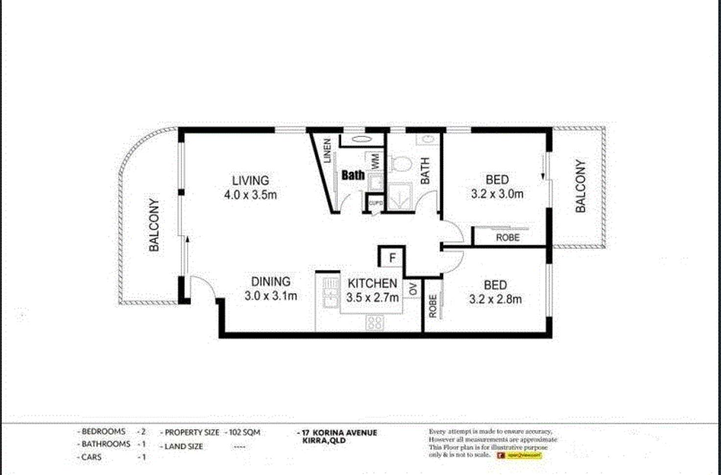Floorplan of Homely unit listing, 5/17 Korina Avenue, Coolangatta QLD 4225