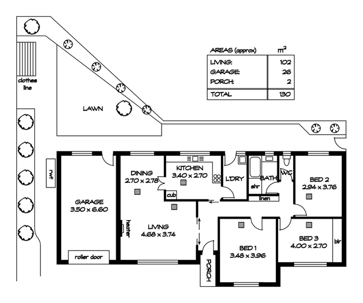 Floorplan of Homely unit listing, 7/412 Fullarton  Road, Myrtle Bank SA 5064