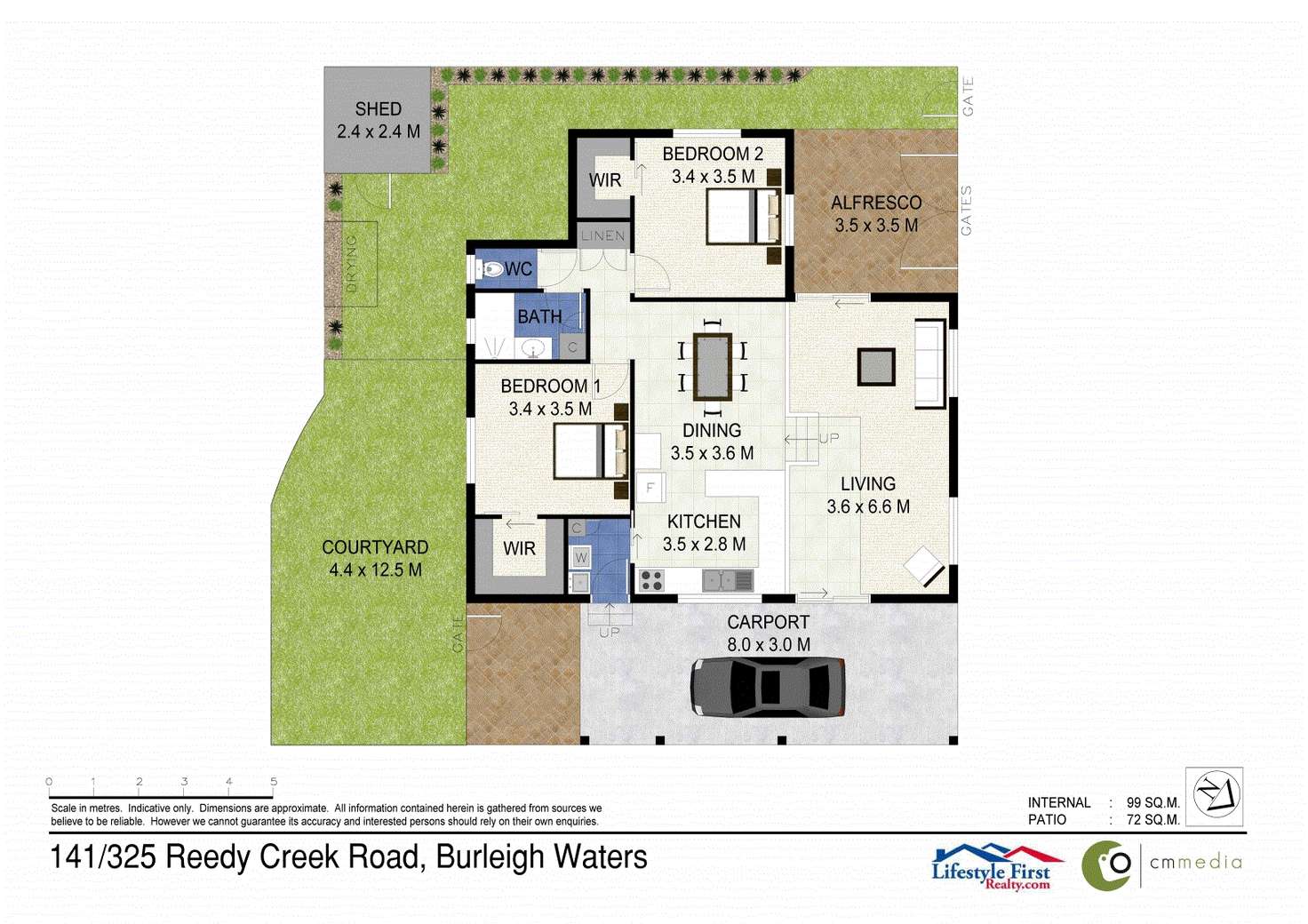 Floorplan of Homely house listing, 141/325 Reedy Creek Road, Burleigh Waters QLD 4220