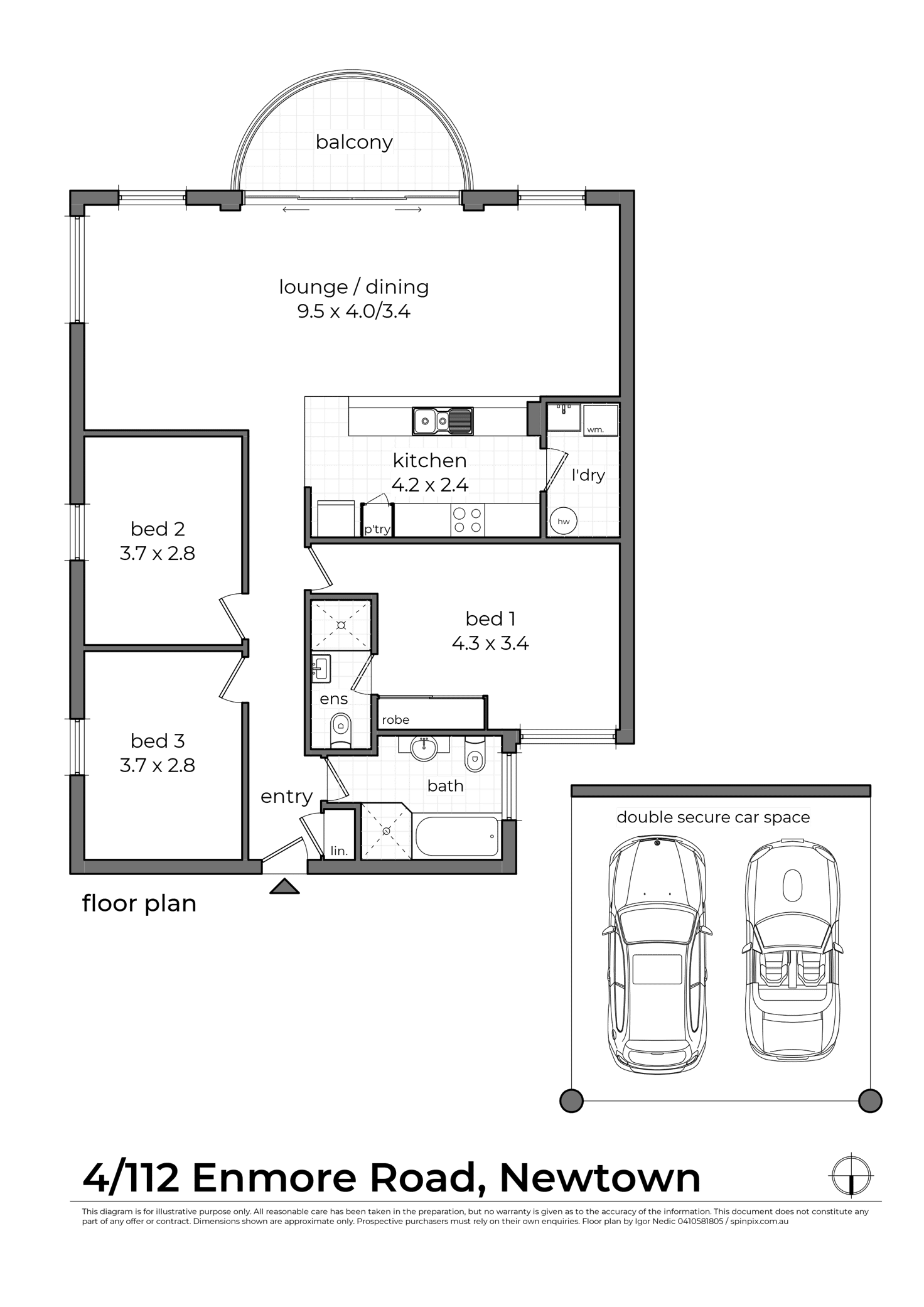 Floorplan of Homely apartment listing, 4/112-116 Enmore Road, Enmore NSW 2042