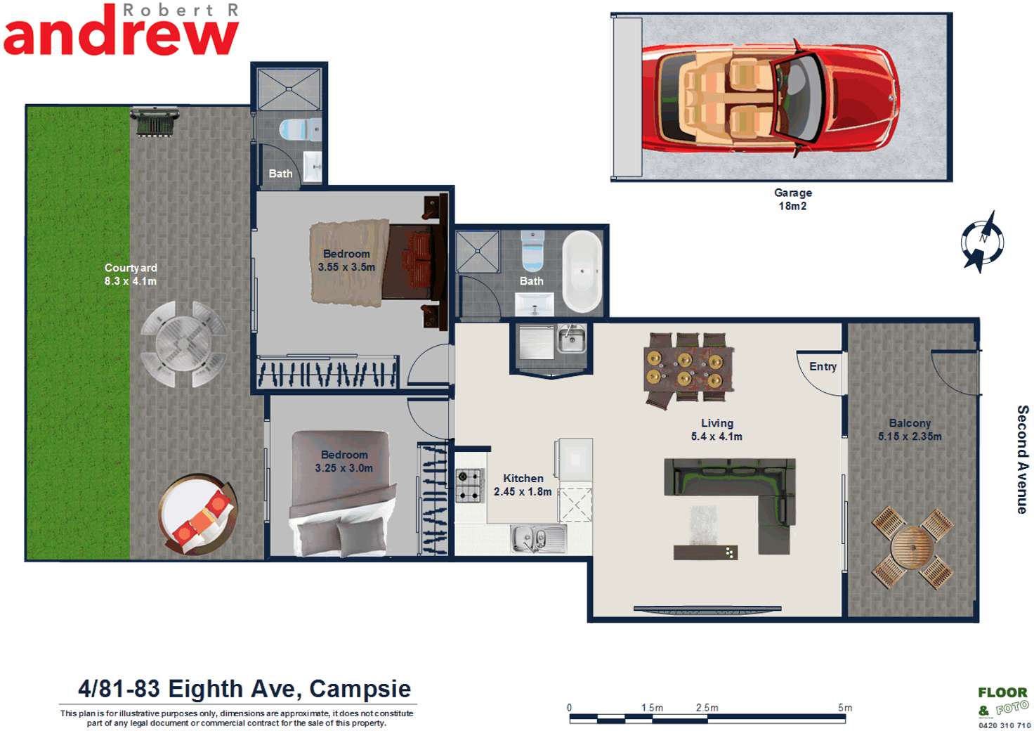 Floorplan of Homely apartment listing, 4/81-83 Eighth Avenue, Campsie NSW 2194