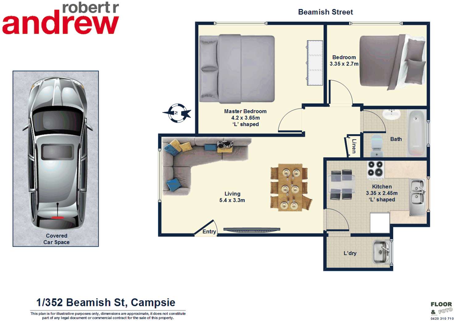 Floorplan of Homely unit listing, 1/352-356 Beamish Street, Campsie NSW 2194