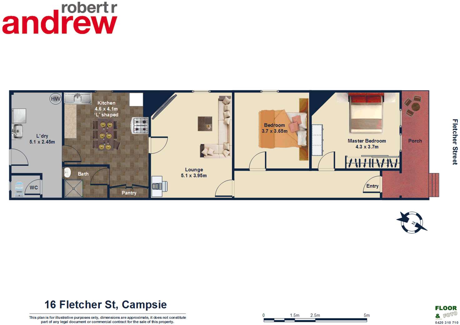 Floorplan of Homely house listing, 16 Fletcher Street, Campsie NSW 2194
