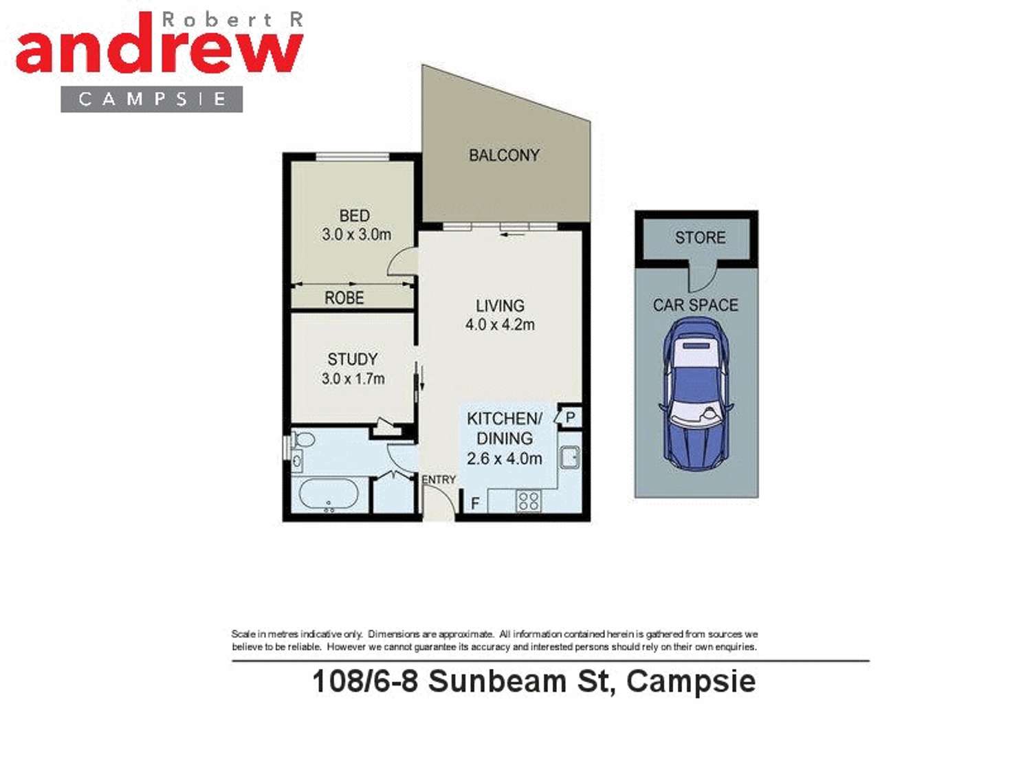 Floorplan of Homely apartment listing, 108/6 Sunbeam Street, Campsie NSW 2194