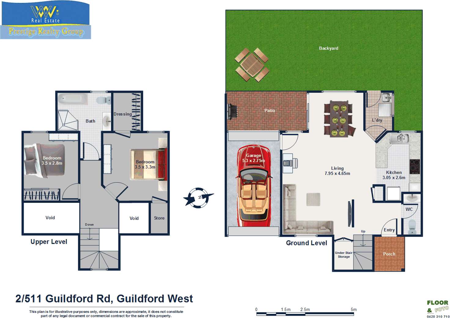 Floorplan of Homely townhouse listing, 2/511 Guildford Road, Guildford NSW 2161