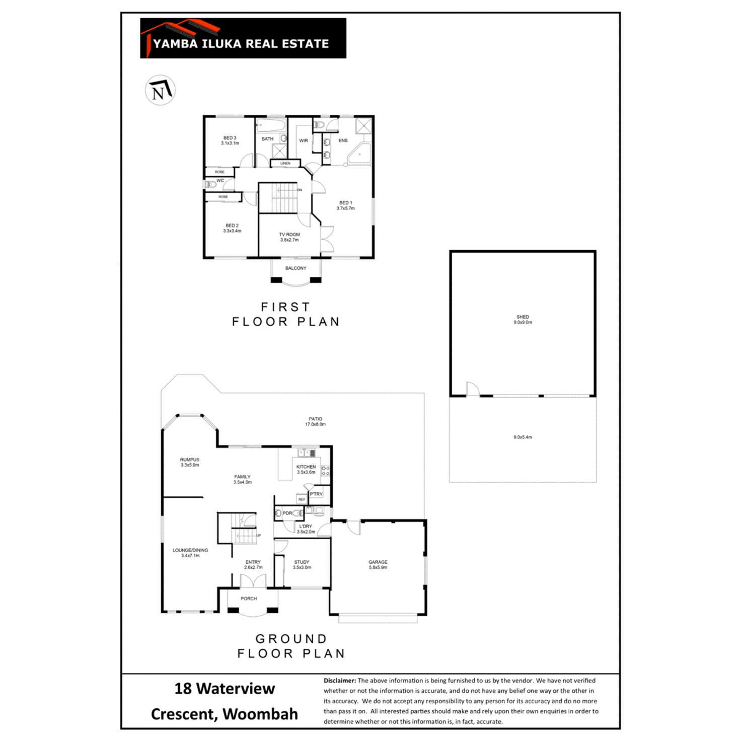 Floorplan of Homely house listing, 18 Waterview Crescent, Woombah NSW 2469