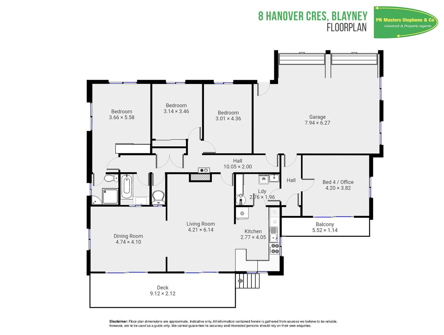 Floorplan of Homely house listing, 8 Hanover  Crescent, Blayney NSW 2799