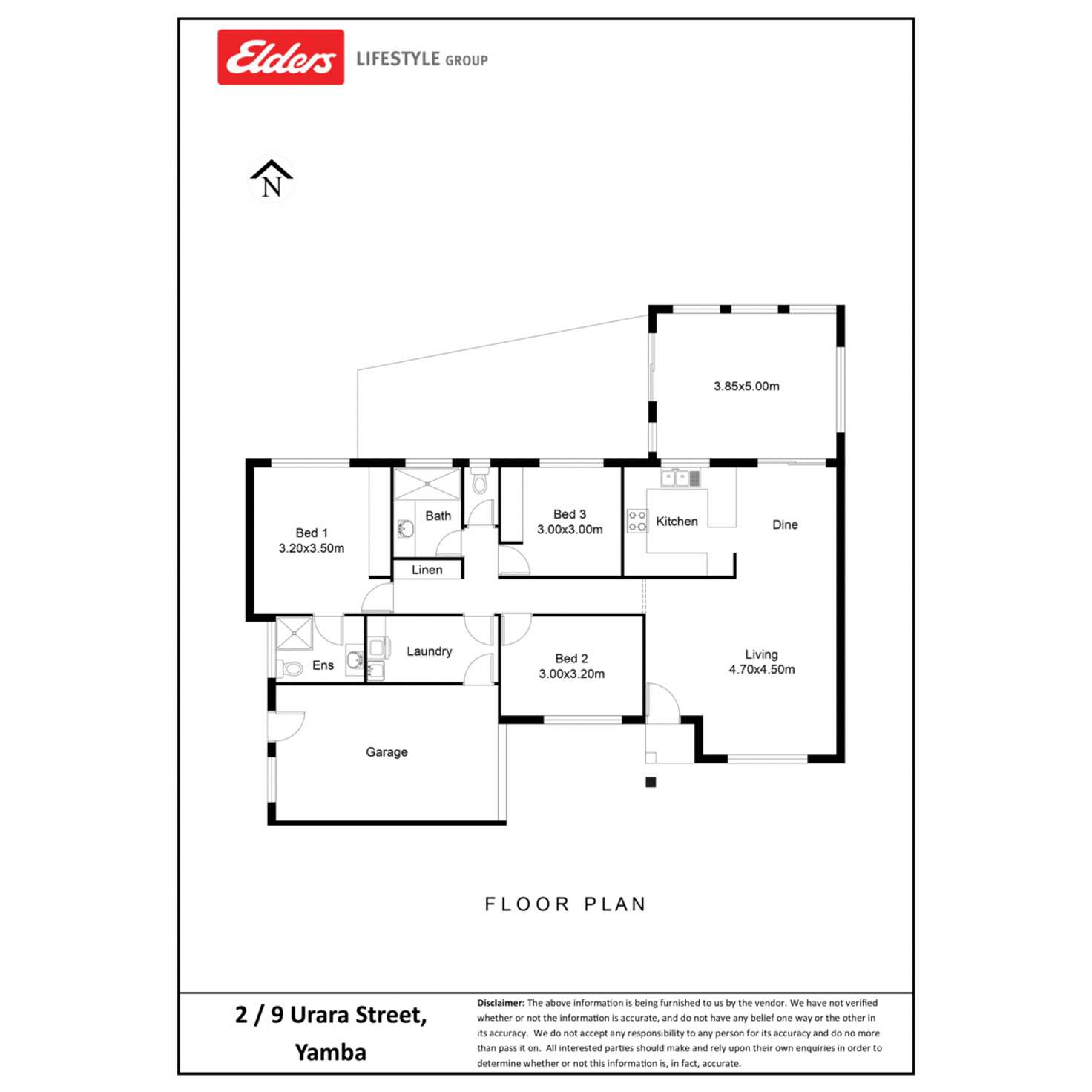 Floorplan of Homely unit listing, 2/9 Urara Street, Yamba NSW 2464