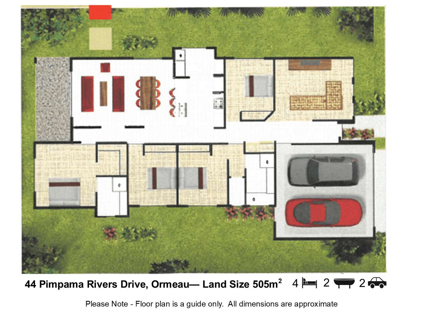 Floorplan of Homely house listing, 44 Pimpama Rivers Drive, Ormeau QLD 4208