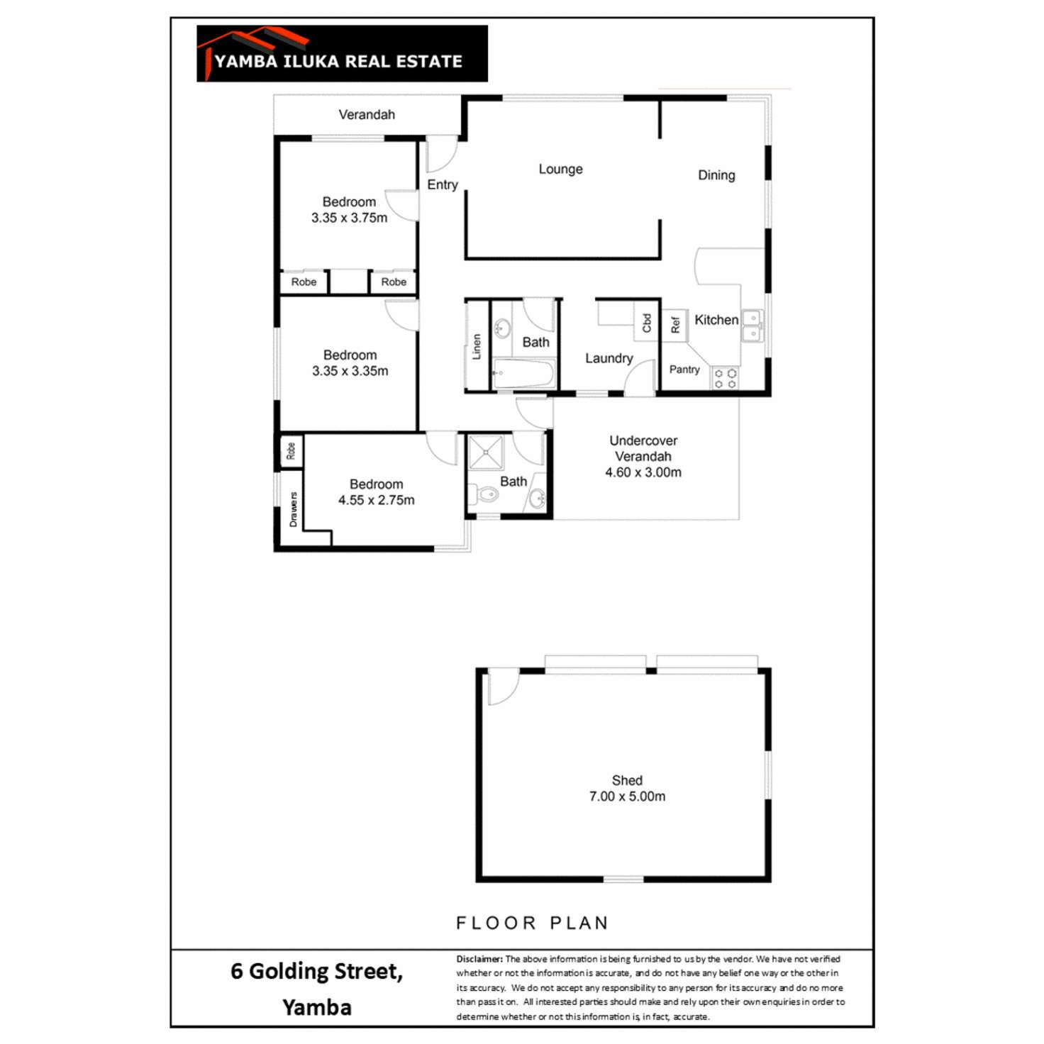 Floorplan of Homely house listing, 6 Golding Street, Yamba NSW 2464