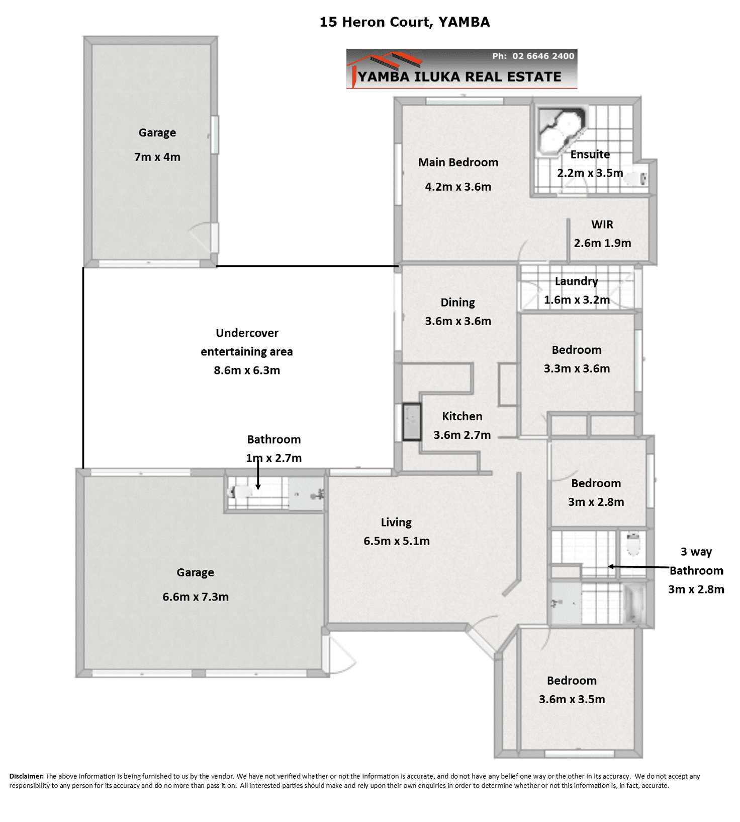 Floorplan of Homely house listing, 15 Heron Court, Yamba NSW 2464
