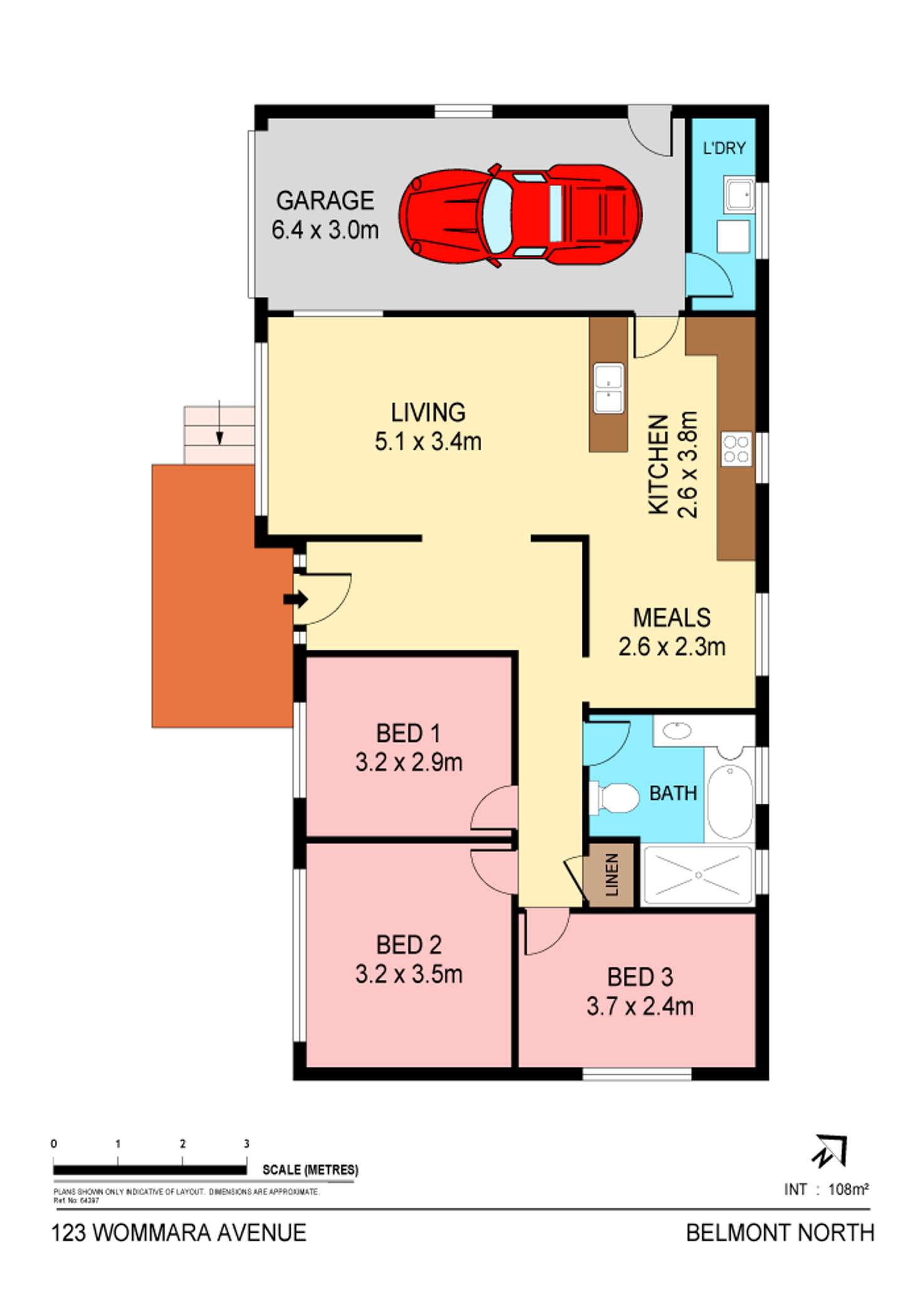 Floorplan of Homely house listing, 123 Wommara Avenue, Belmont North NSW 2280