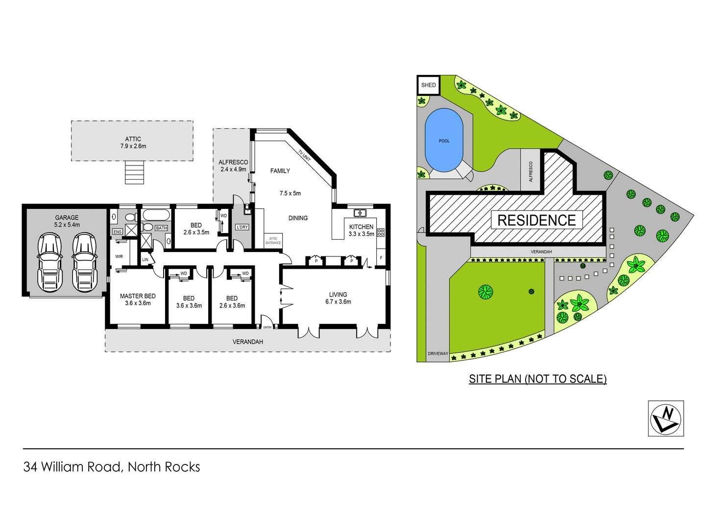 Floorplan of Homely house listing, 34 Williams  Road, North Rocks NSW 2151