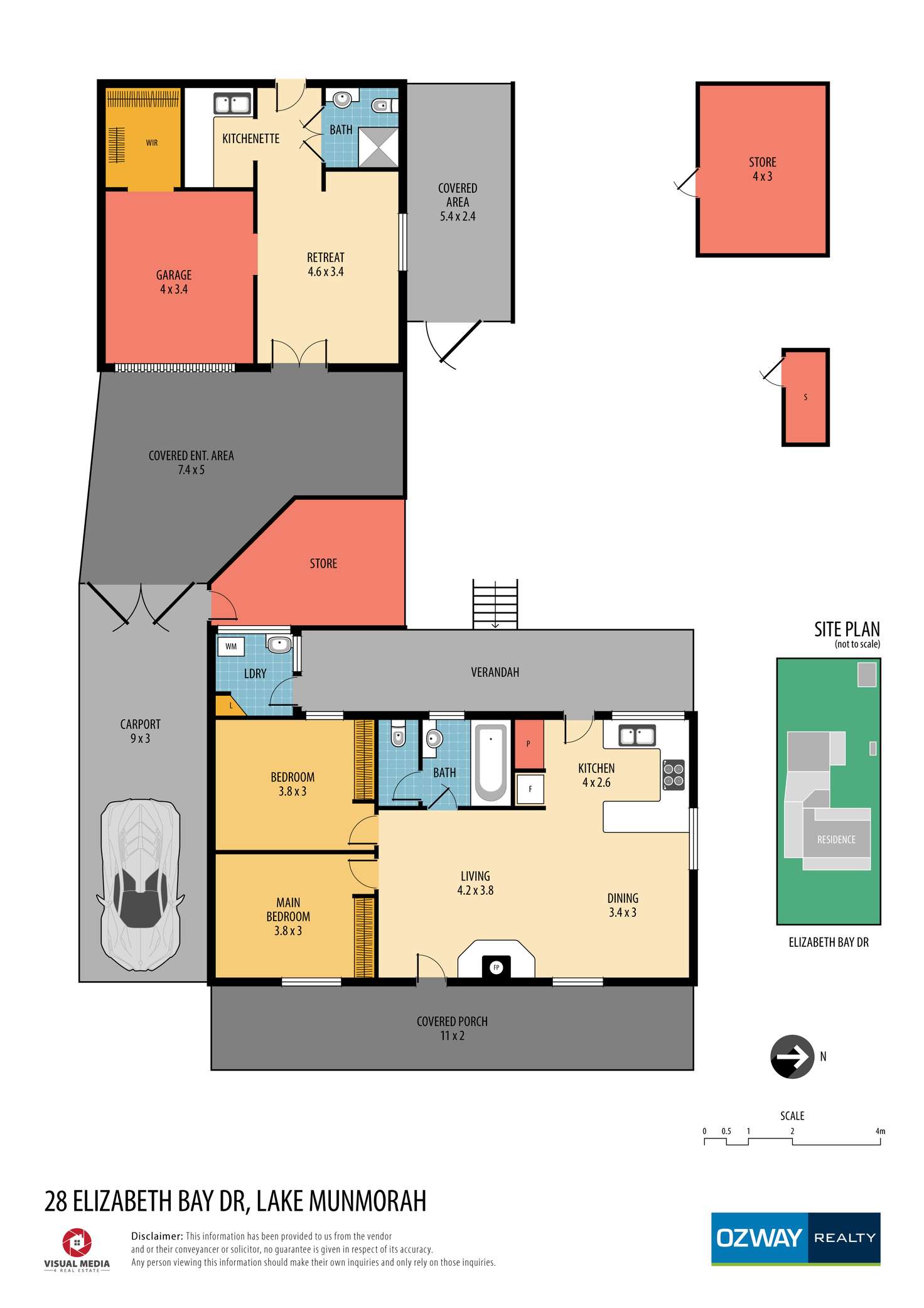 Floorplan of Homely house listing, 28 Elizabeth Bay Drive, Lake Munmorah NSW 2259