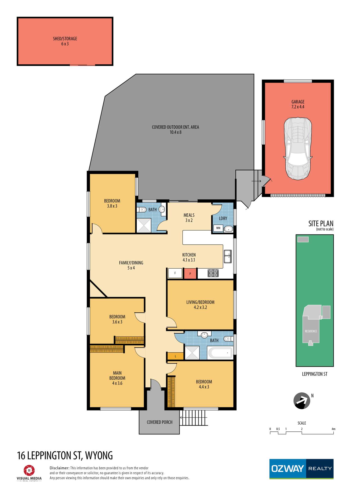 Floorplan of Homely house listing, 16 Leppington Street, Wyong NSW 2259