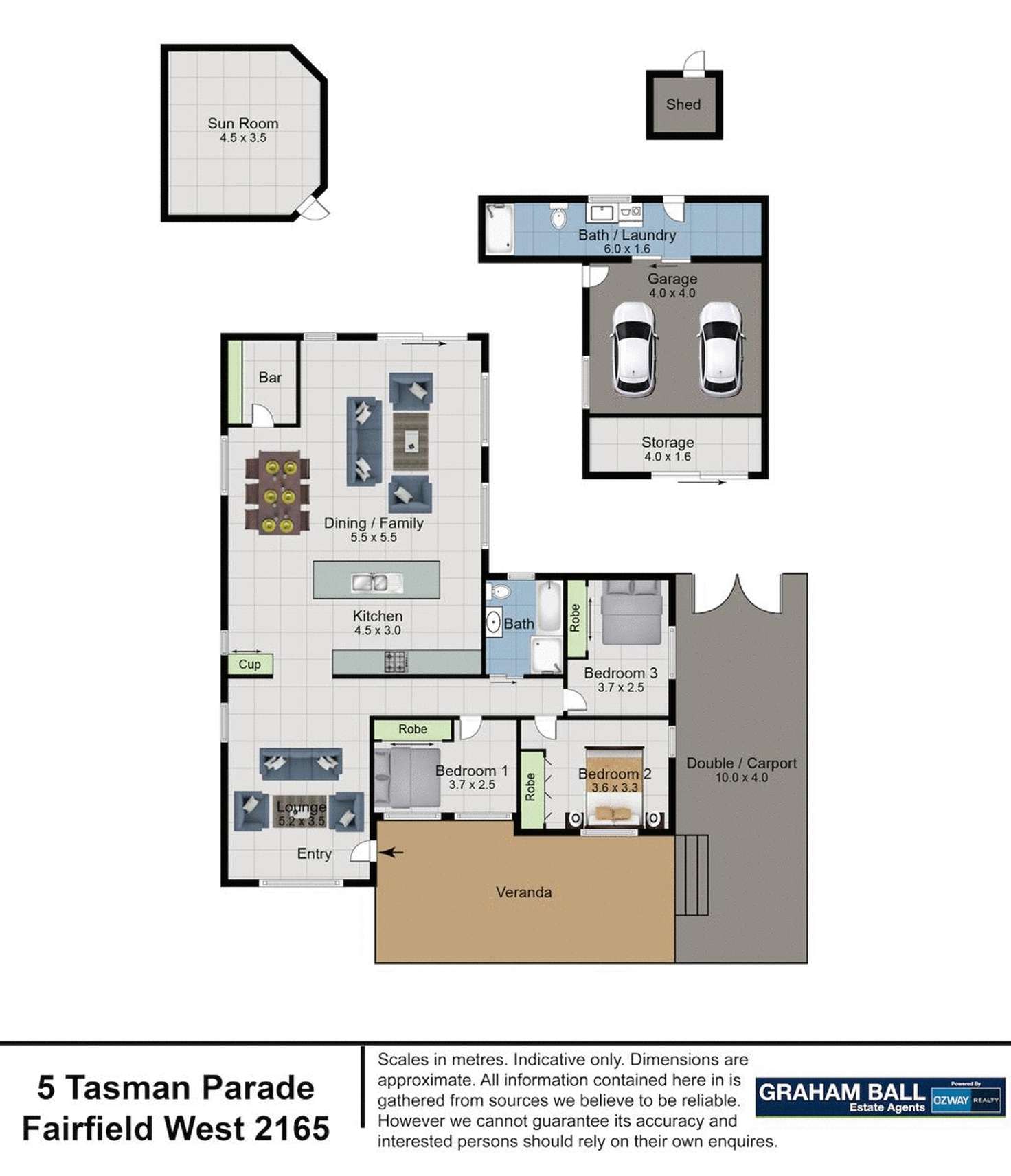 Floorplan of Homely house listing, 5 Tasman Parade, Fairfield West NSW 2165