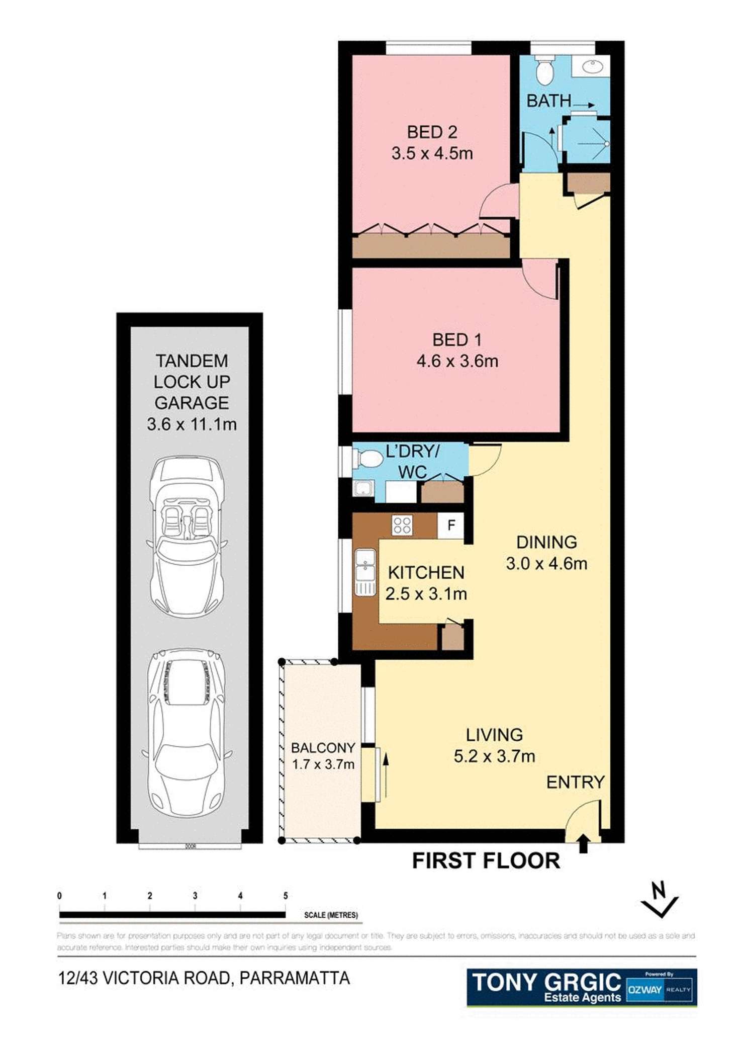 Floorplan of Homely apartment listing, 12/43 Victoria Road, Parramatta NSW 2150