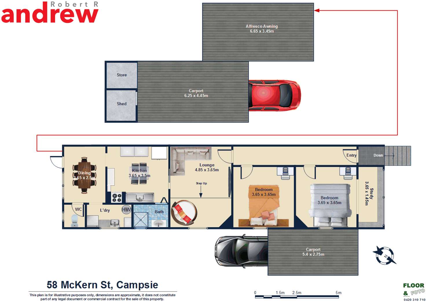 Floorplan of Homely house listing, 58 Mckern Street, Campsie NSW 2194