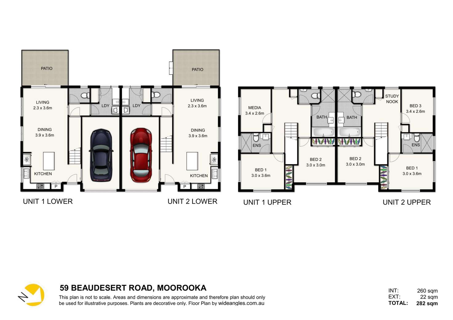 Floorplan of Homely townhouse listing, 2/59 Beaudesert Rd, Moorooka QLD 4105