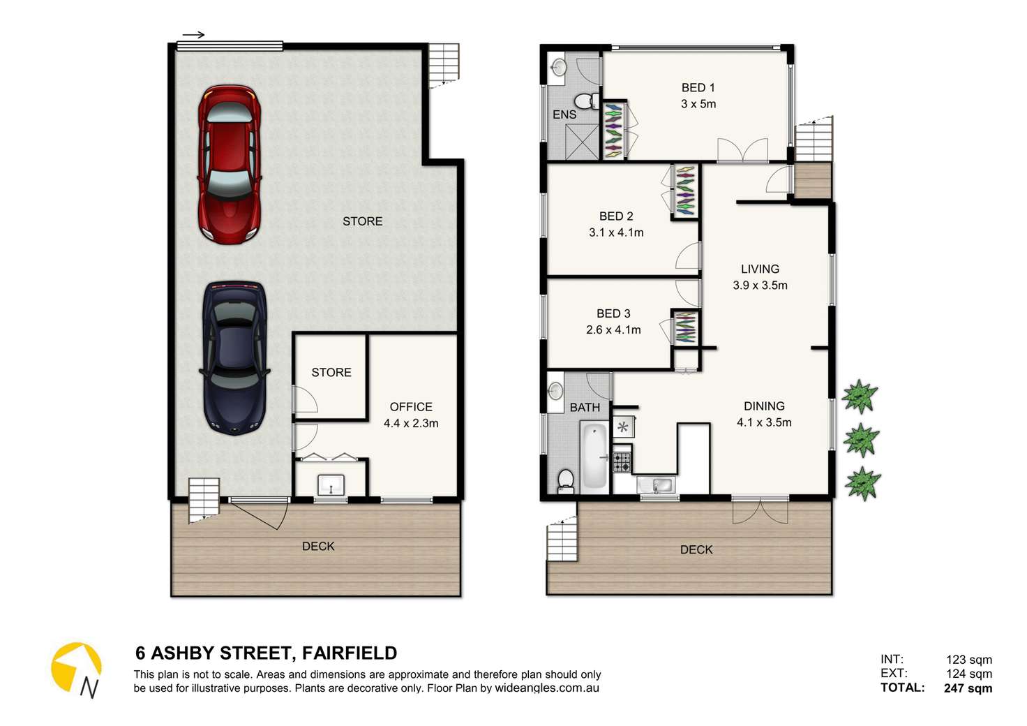 Floorplan of Homely house listing, 6 Ashby  St, Fairfield QLD 4103
