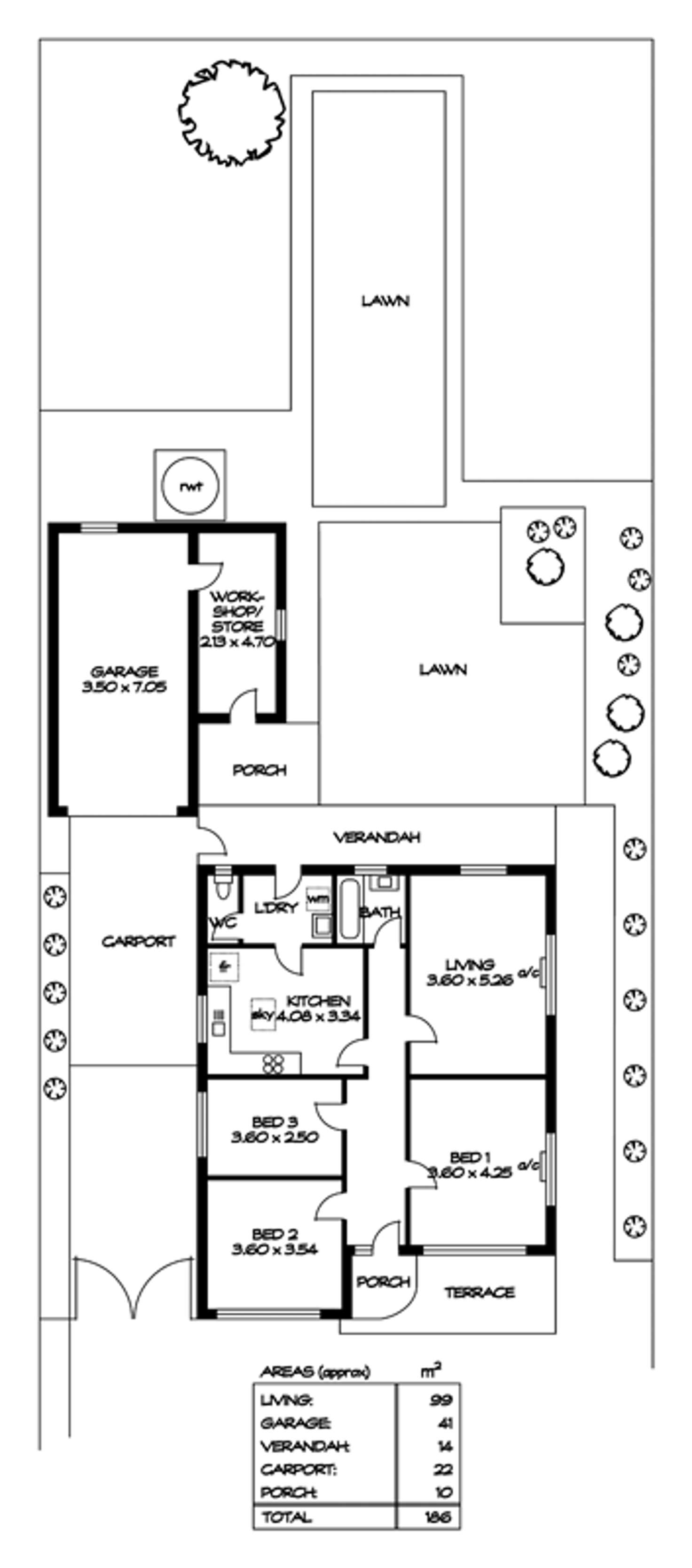 Floorplan of Homely house listing, 6 Carroll Ave, Kilburn SA 5084