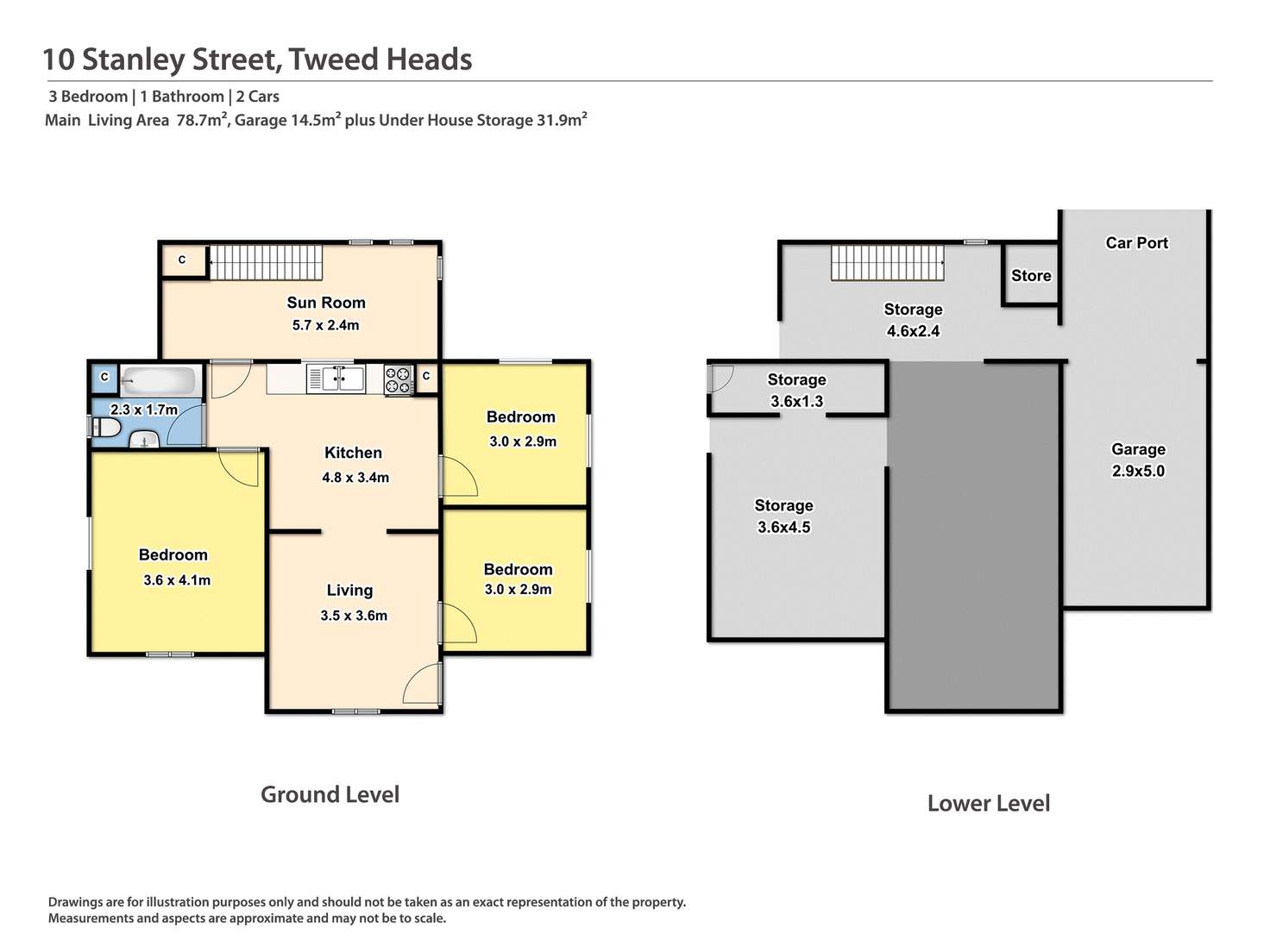 Floorplan of Homely house listing, 10 Stanley St, Tweed Heads NSW 2485