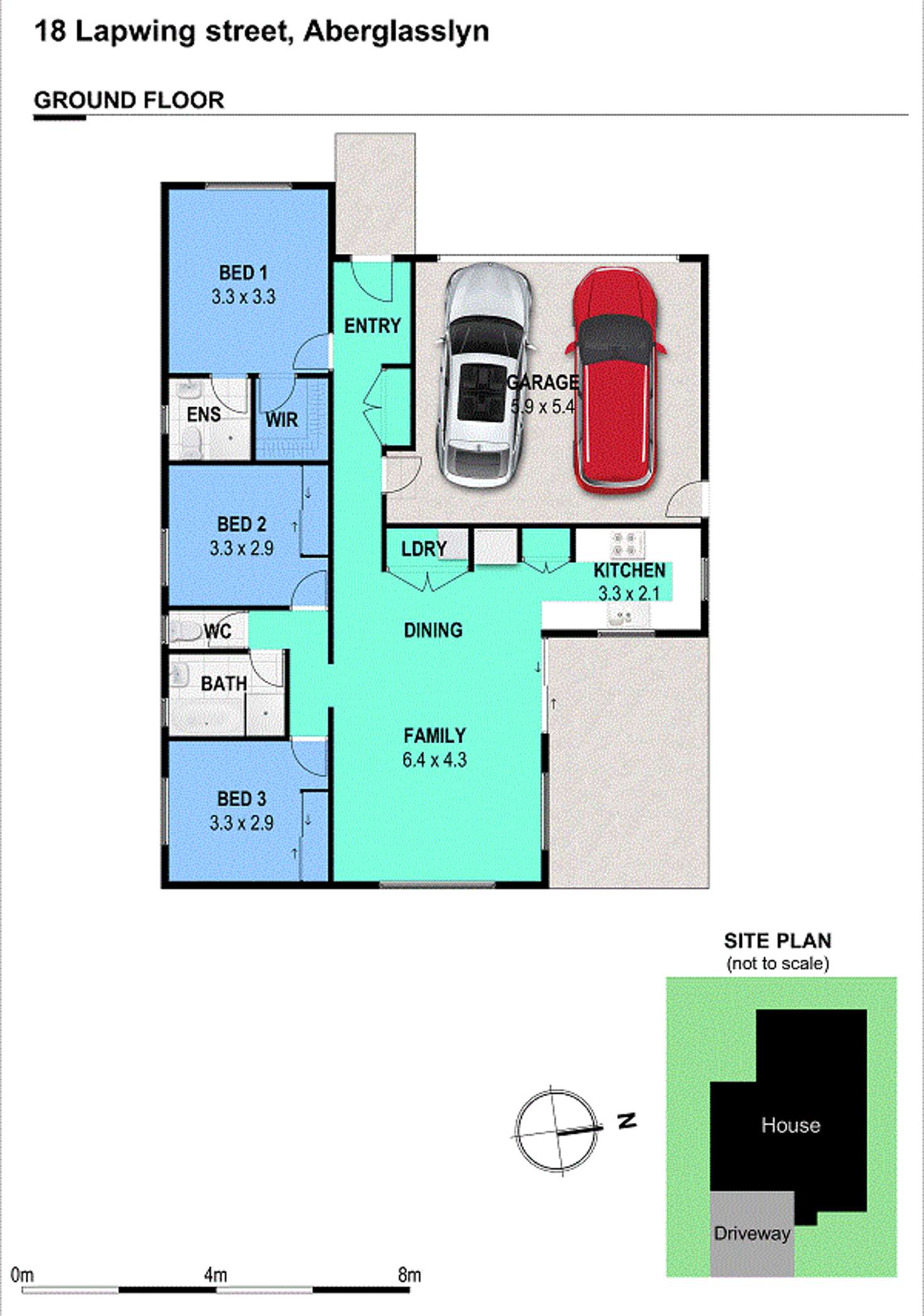 Floorplan of Homely house listing, 18 Lapwing  St, Aberglasslyn NSW 2320