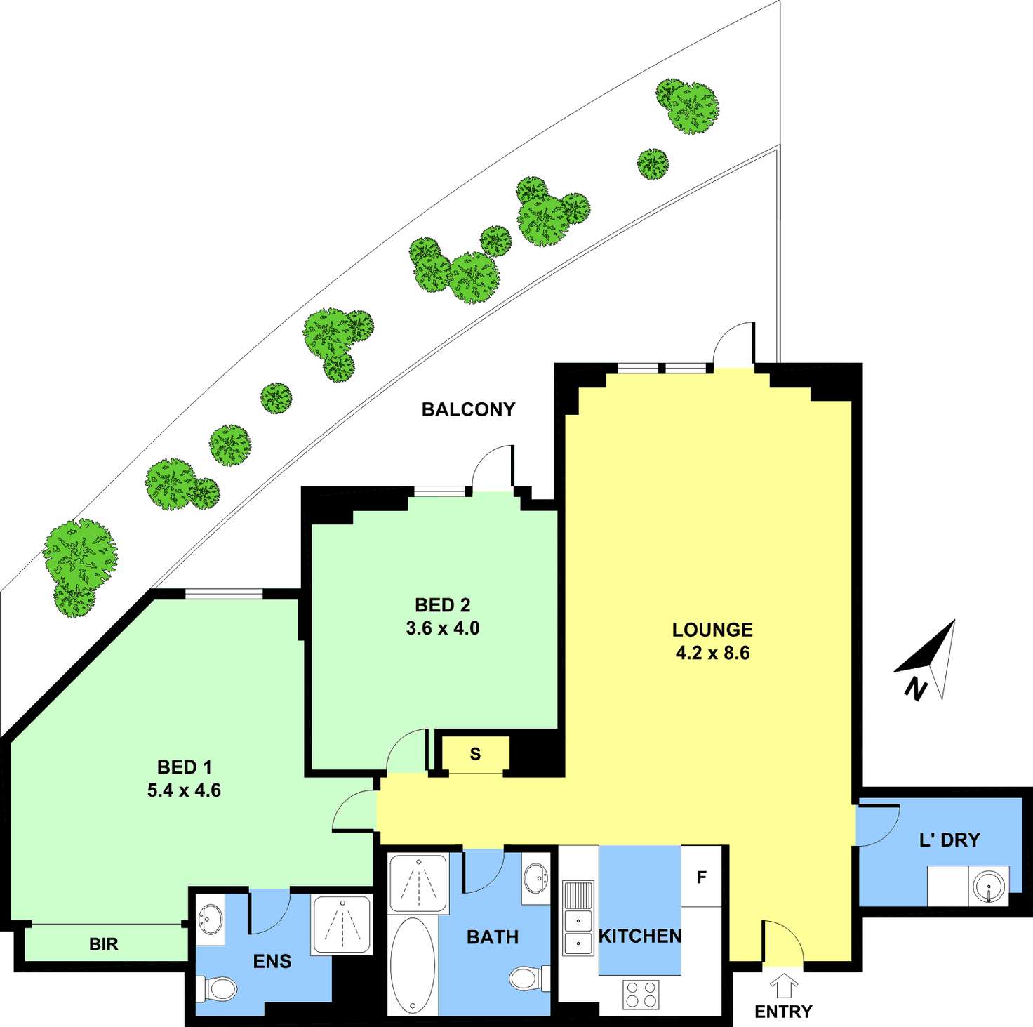 Floorplan of Homely apartment listing, 2/2 Pound Rd, Hornsby NSW 2077