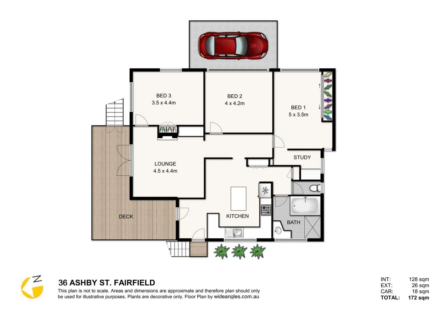 Floorplan of Homely house listing, 36 Ashby St, Fairfield QLD 4103