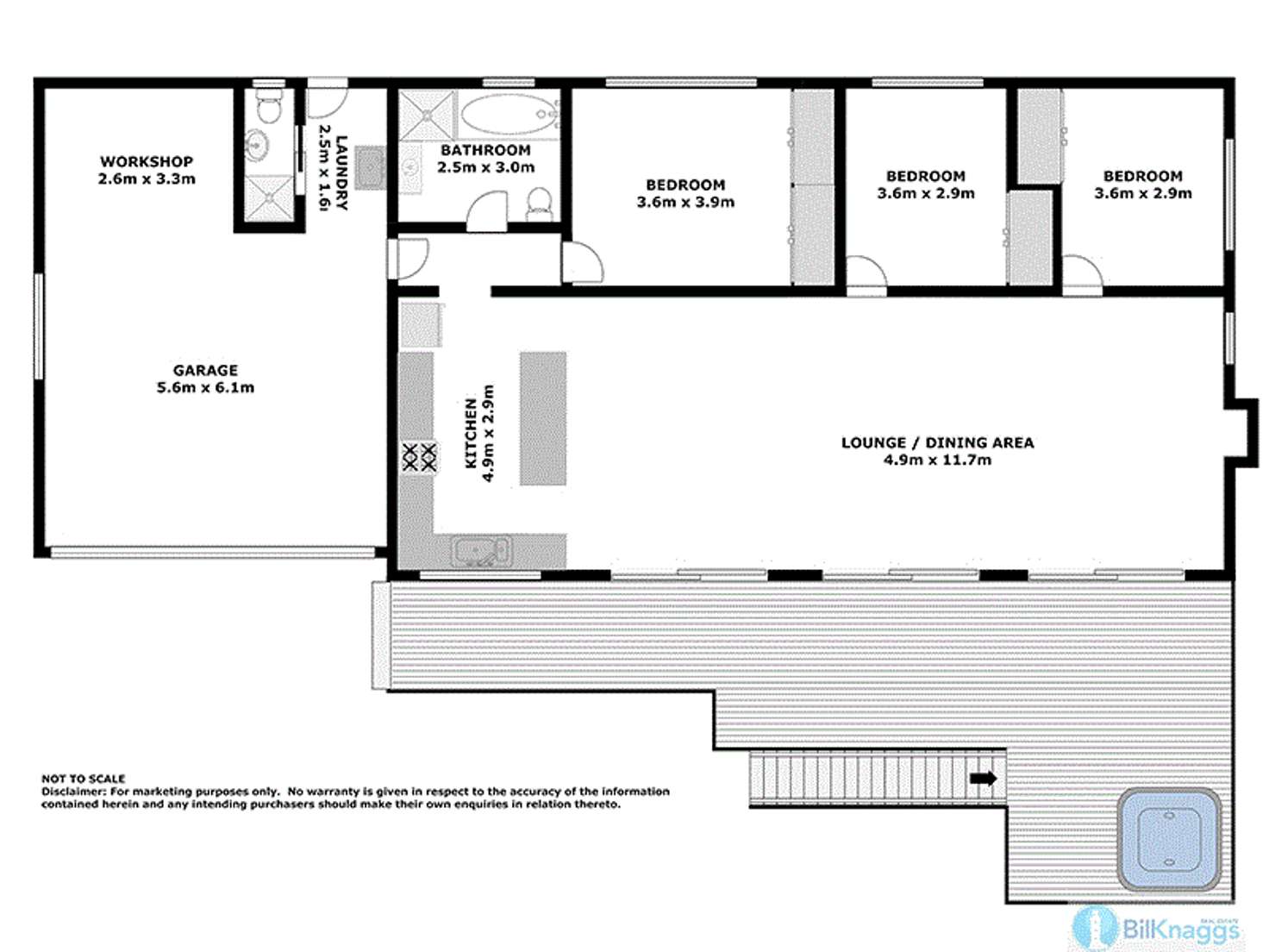 Floorplan of Homely house listing, 7 Bellmount Cl, Anna Bay NSW 2316