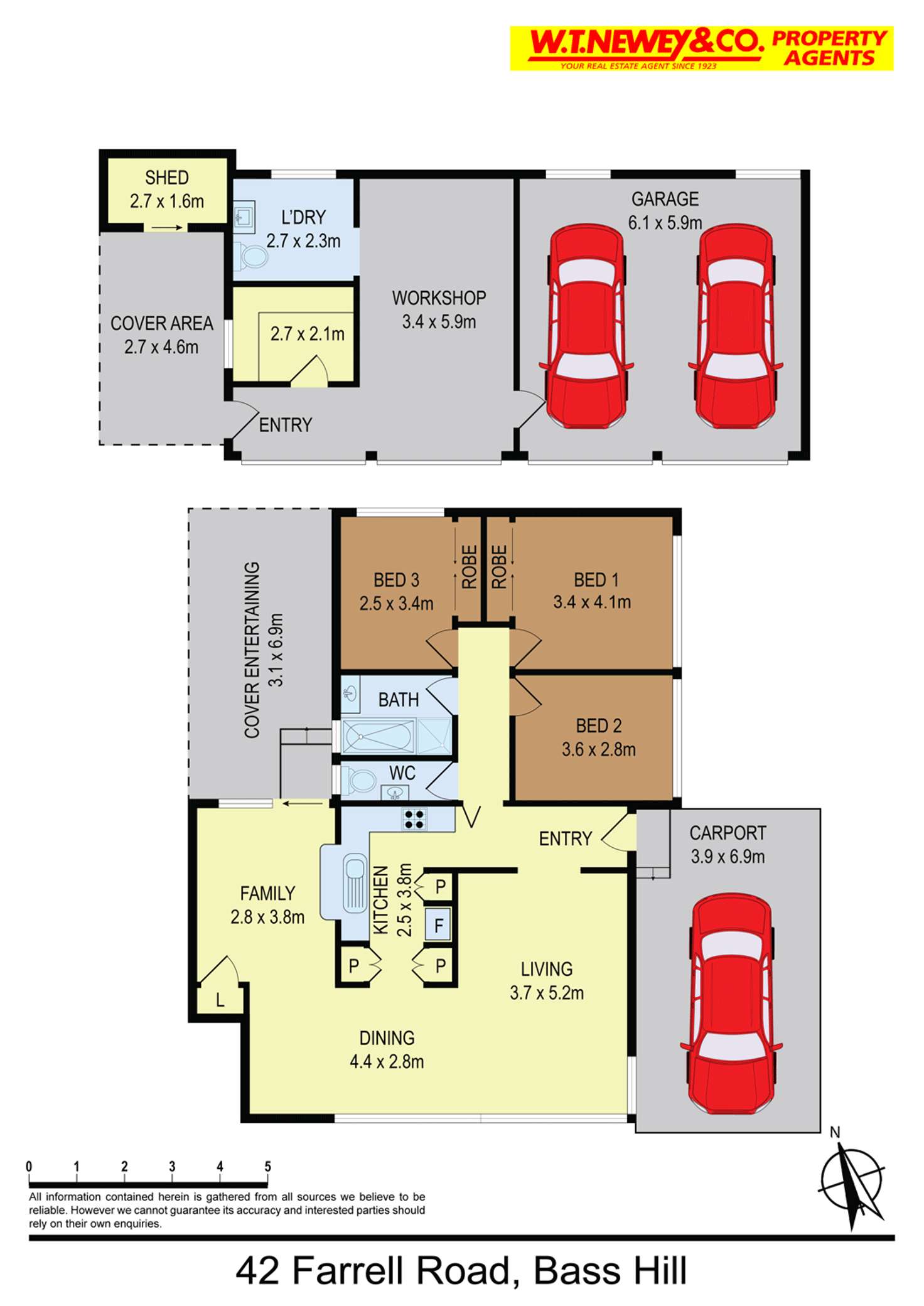 Floorplan of Homely house listing, 42 Farrell Rd, Bass Hill NSW 2197