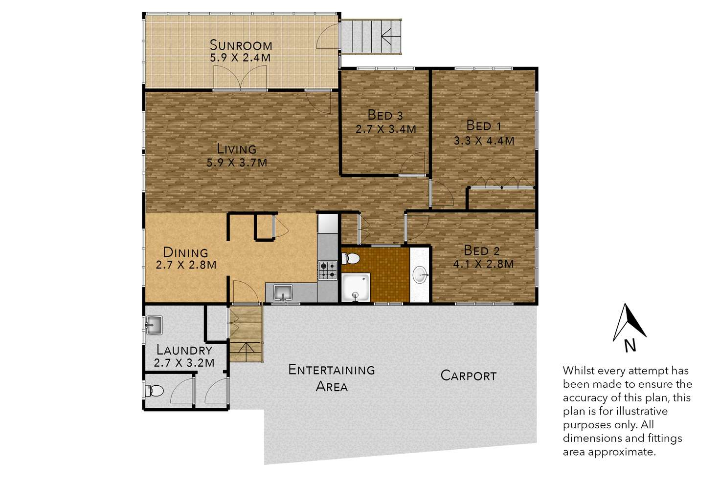 Floorplan of Homely house listing, 1 Toohey Rd, Tarragindi QLD 4121