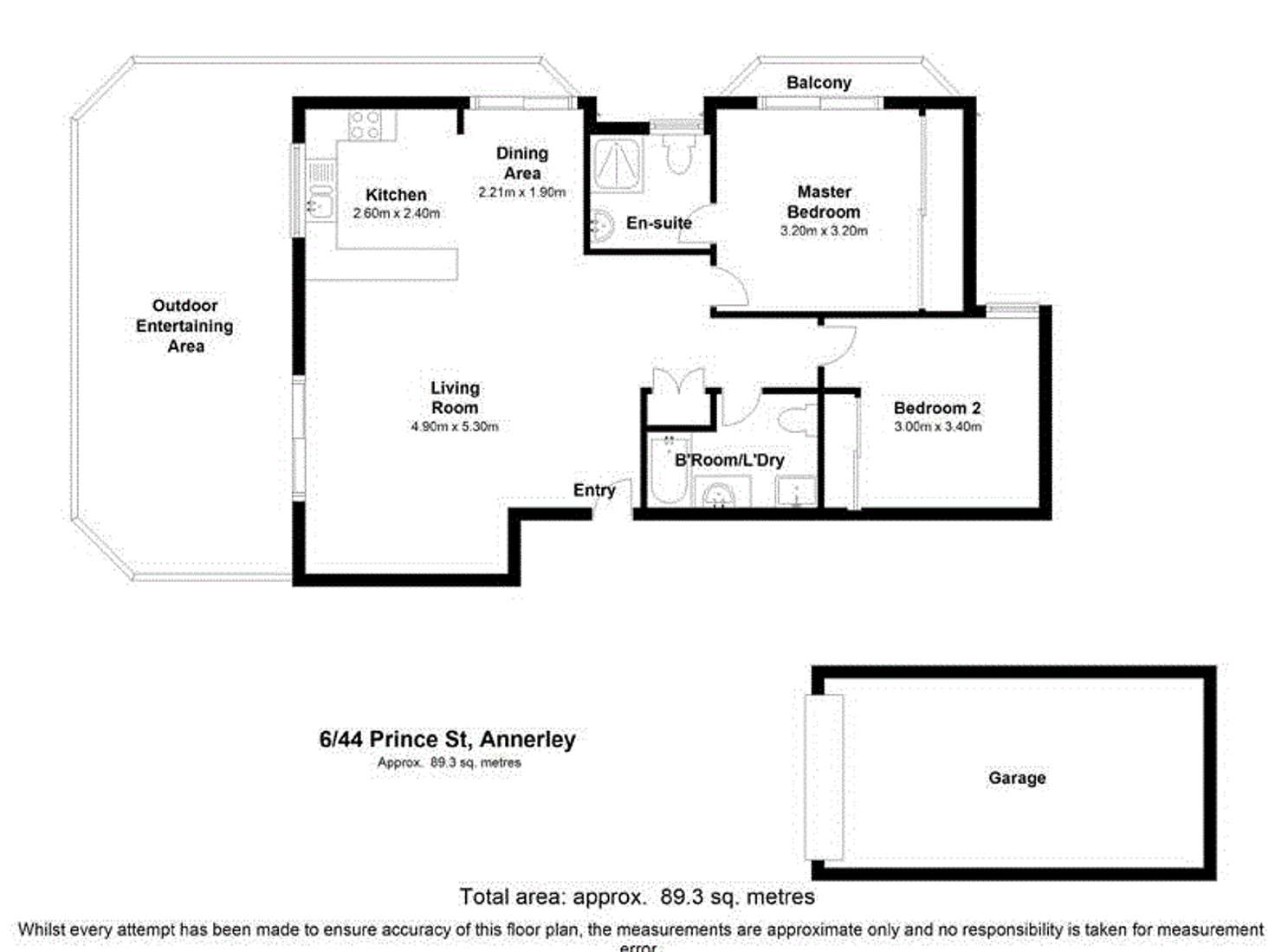 Floorplan of Homely apartment listing, 6/44 Prince St, Annerley QLD 4103