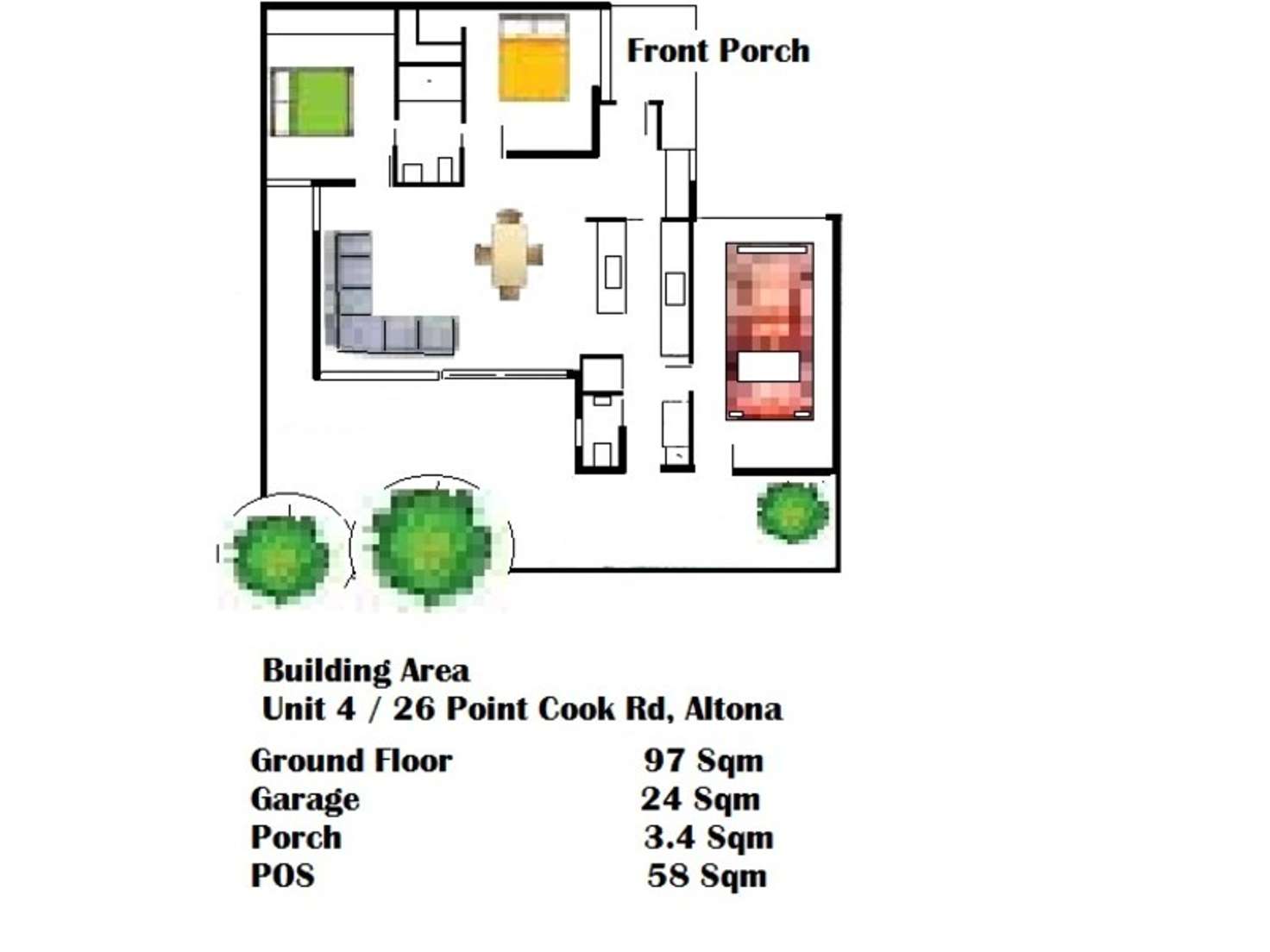 Floorplan of Homely unit listing, 4/26 Point Cook Road, Altona Meadows VIC 3028