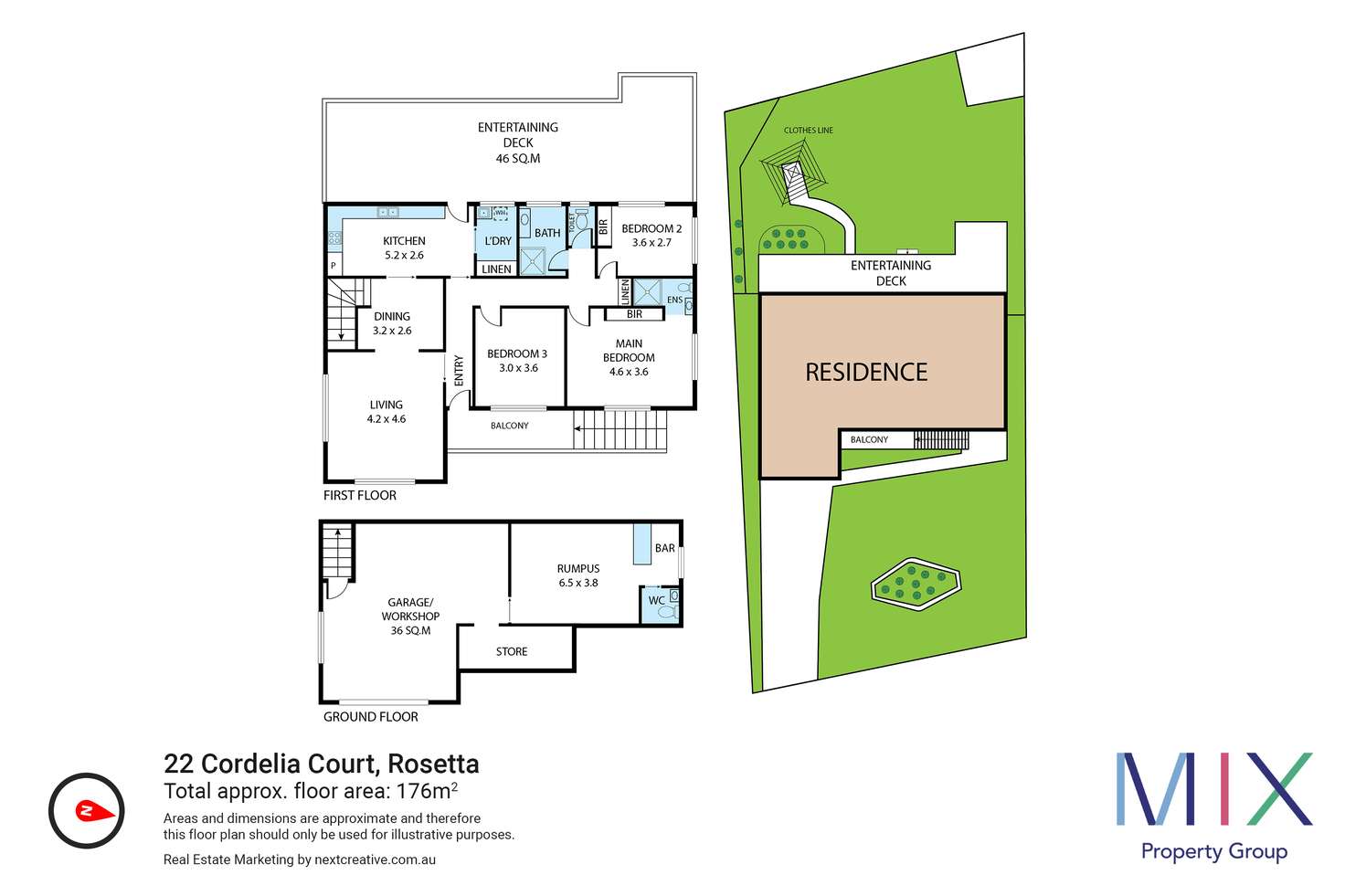 Floorplan of Homely house listing, 22 Cordelia Court, Rosetta TAS 7010
