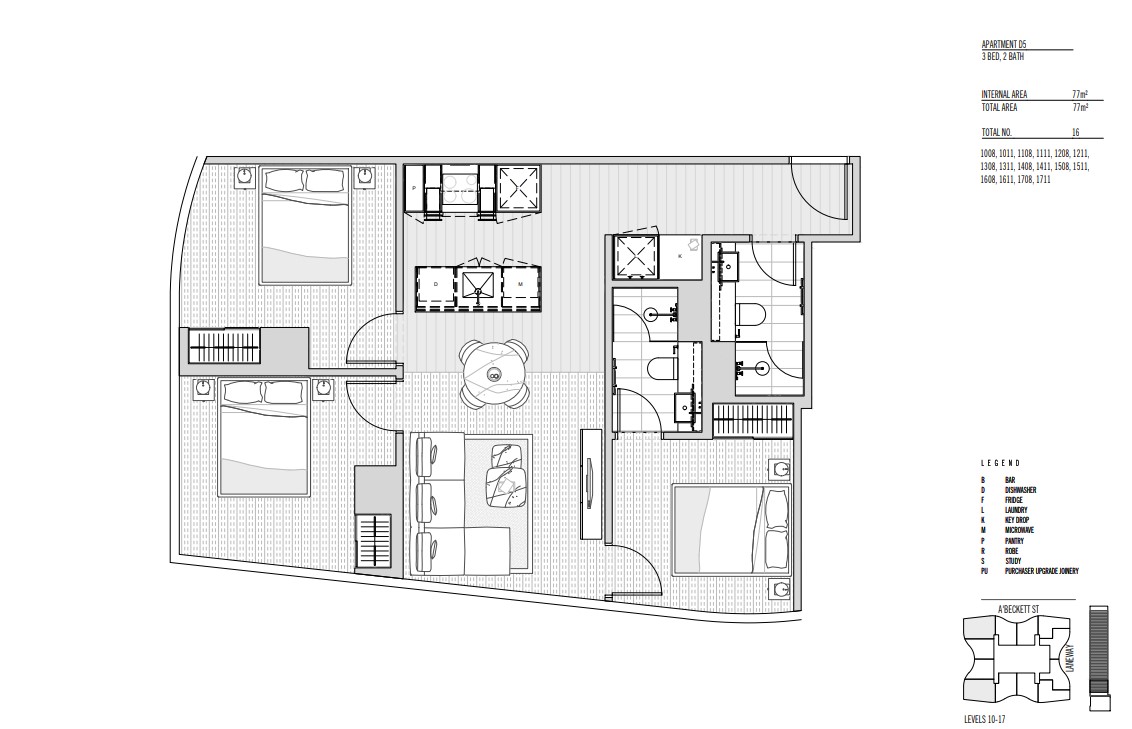 Floorplan of Homely apartment listing, 1408/119 A'Beckett Street, Melbourne VIC 3000